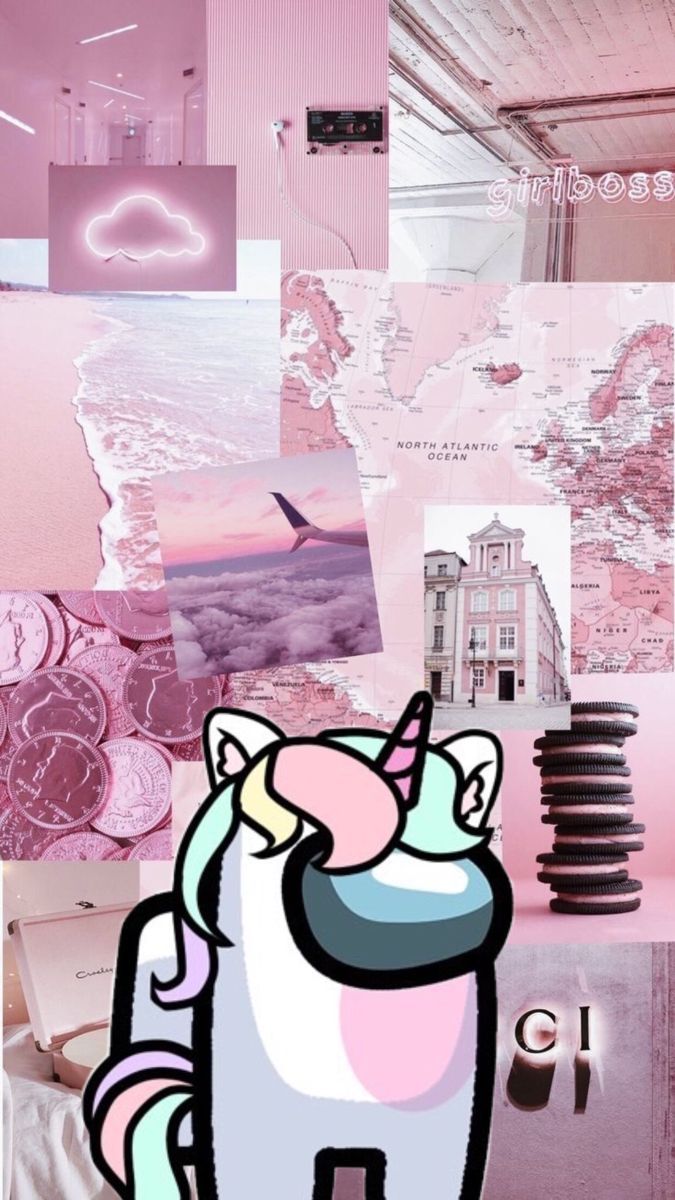 Unicorn among us wallpaper. Aesthetic iphone wallpaper, Cute fall wallpaper, Aesthetic pastel wallpaper