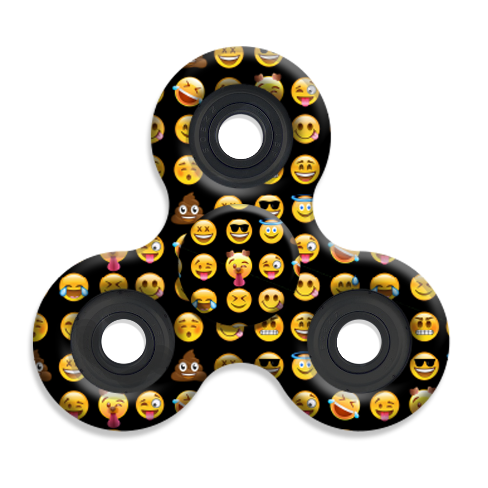 Spinner Squad Emoji Print Fidget Spinner! Voted for fastest and longest spin!. Cool fidget spinners, Fidgets, Fidget spinner