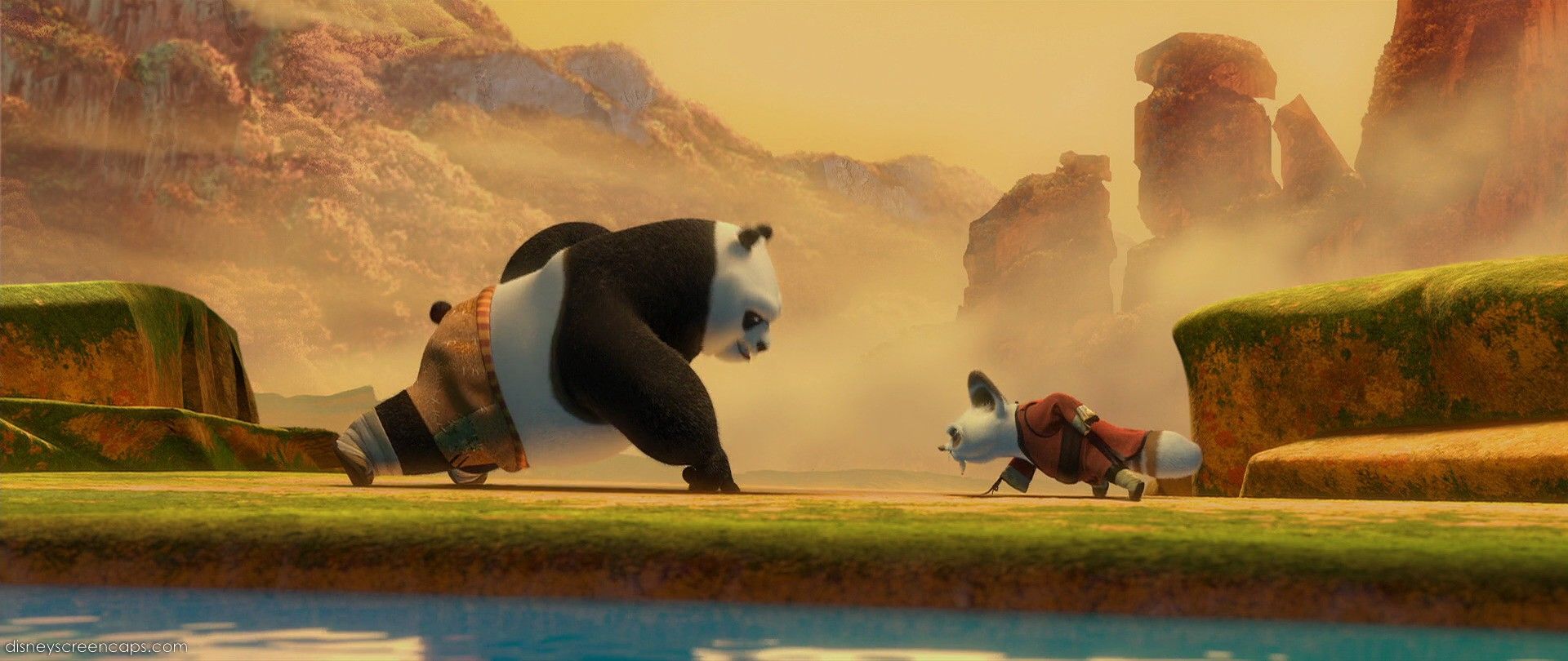 Training Po Kung Fu Panda Image Wallpaper for Galaxy S6