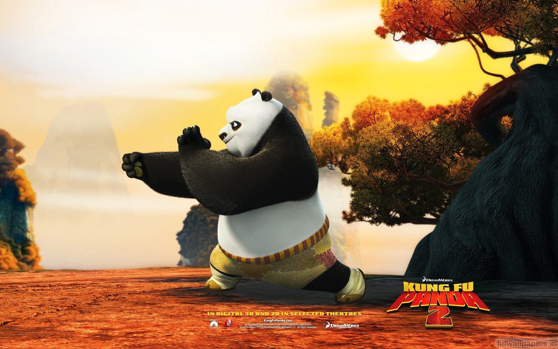 Po in Kung Fu Panda 2 Wallpaper in jpg format for free download