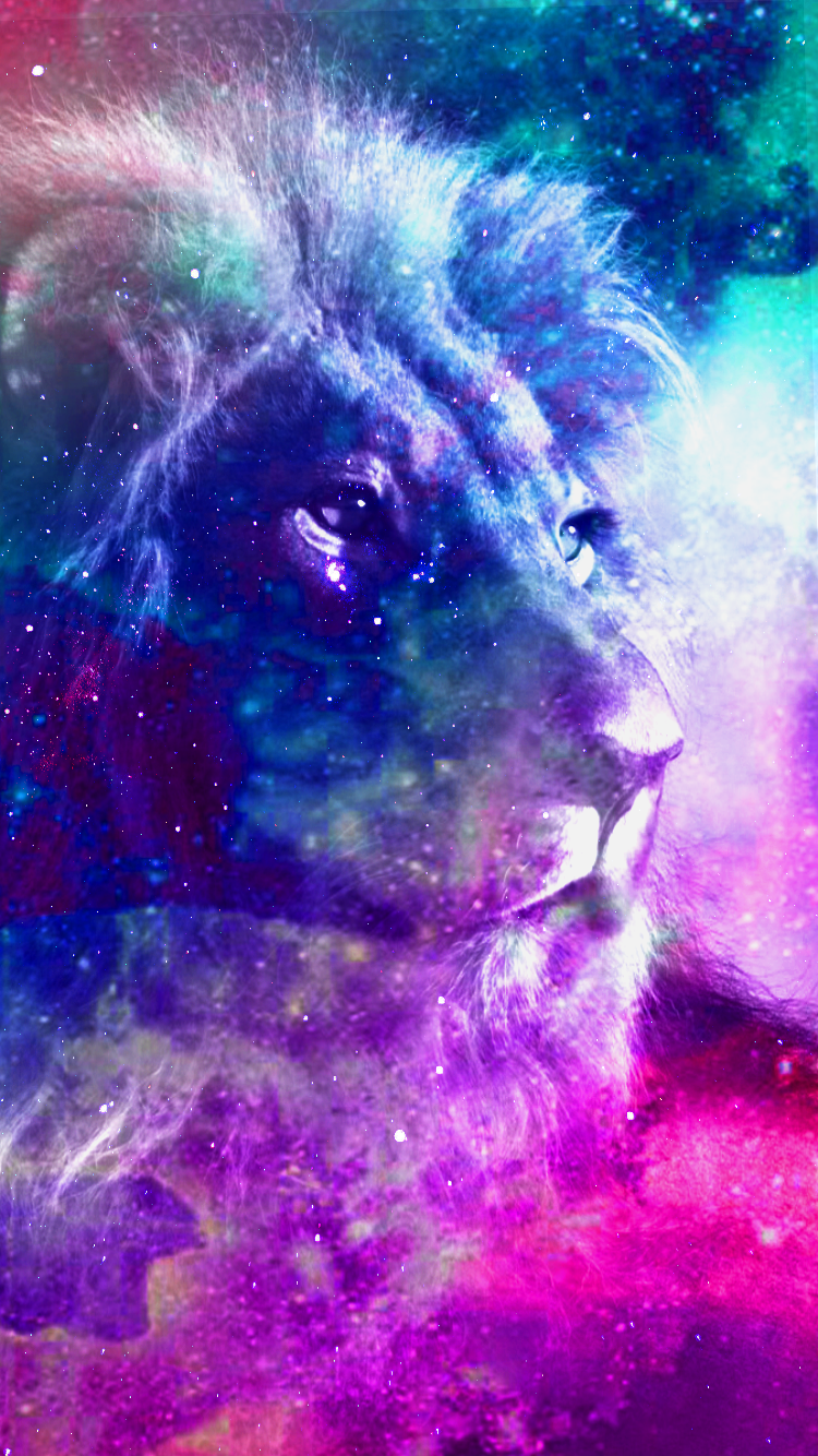 This is the lion I photohopped It is now galaxy lion