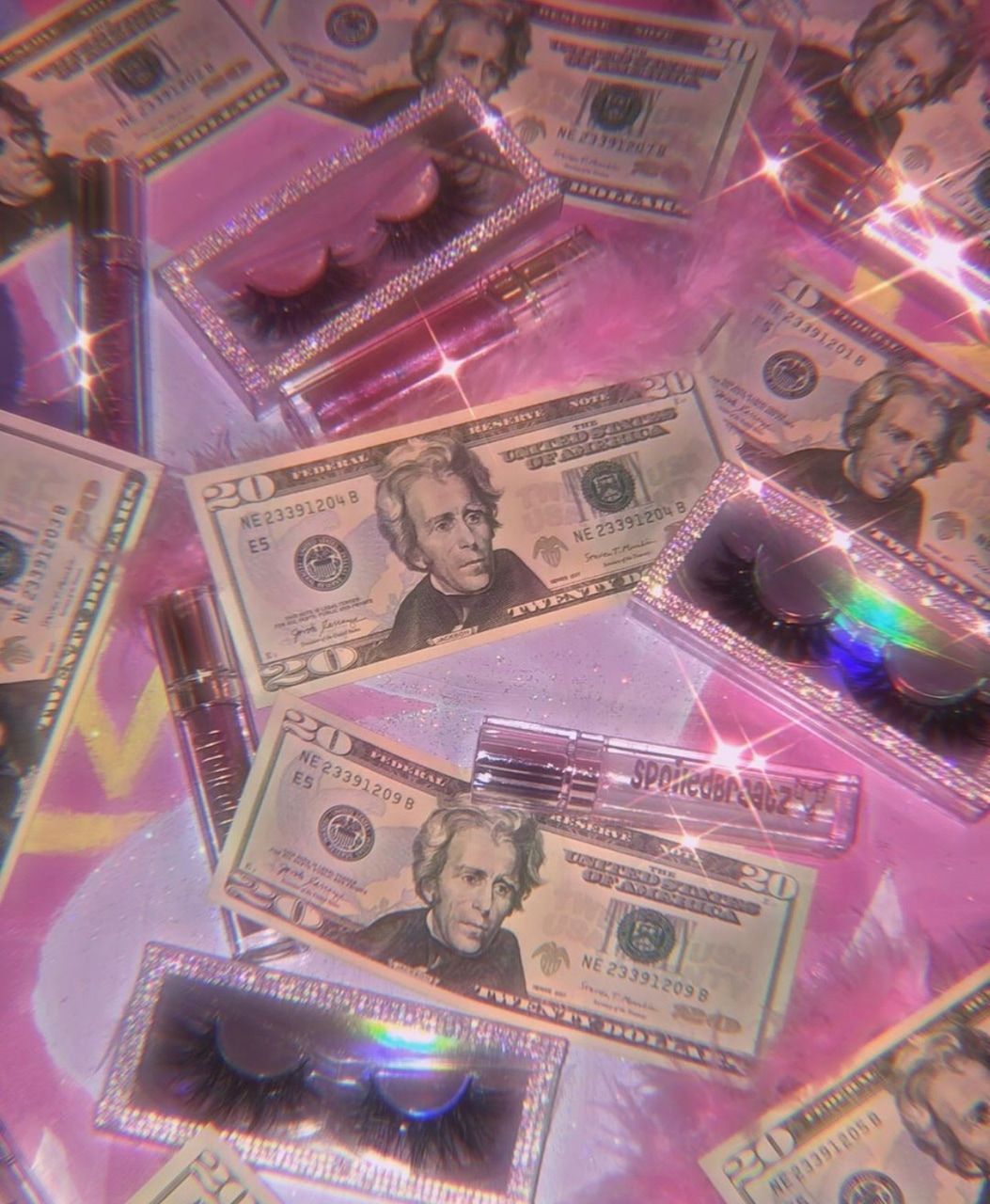 Baddie Aesthetic Glitter Money, HD wallpaper