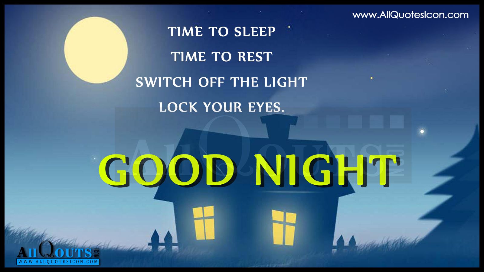 Here Is A English Good Night Image, English Quotes Night Nice Thought HD Wallpaper
