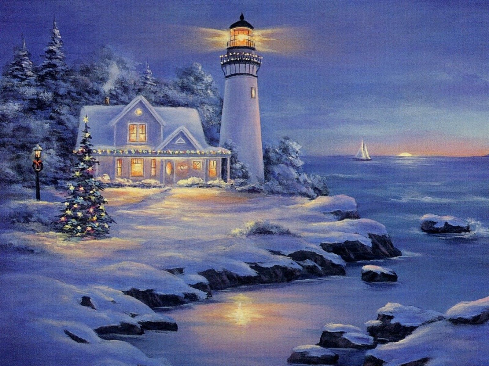 beautiful lighthouses picture wallpaper. Free Download, Lighthouse Painting Wallpaper. Lighthouse picture, Thomas kinkade, Lighthouse painting