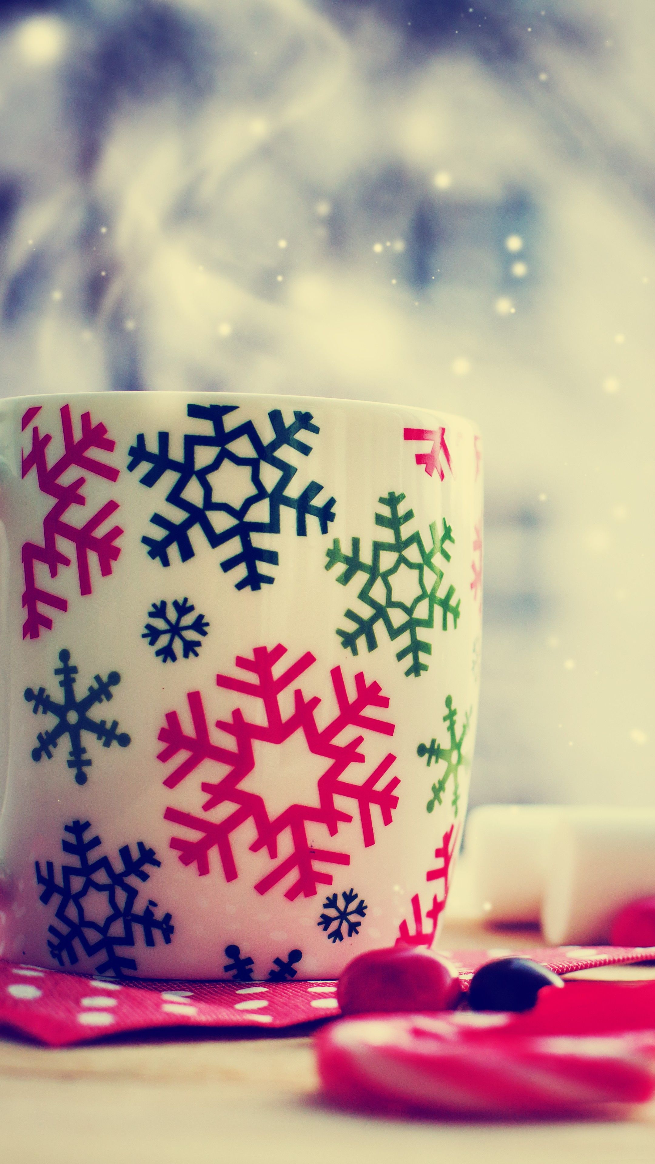 Wallpaper Christmas, cup, tea, winter, Holidays