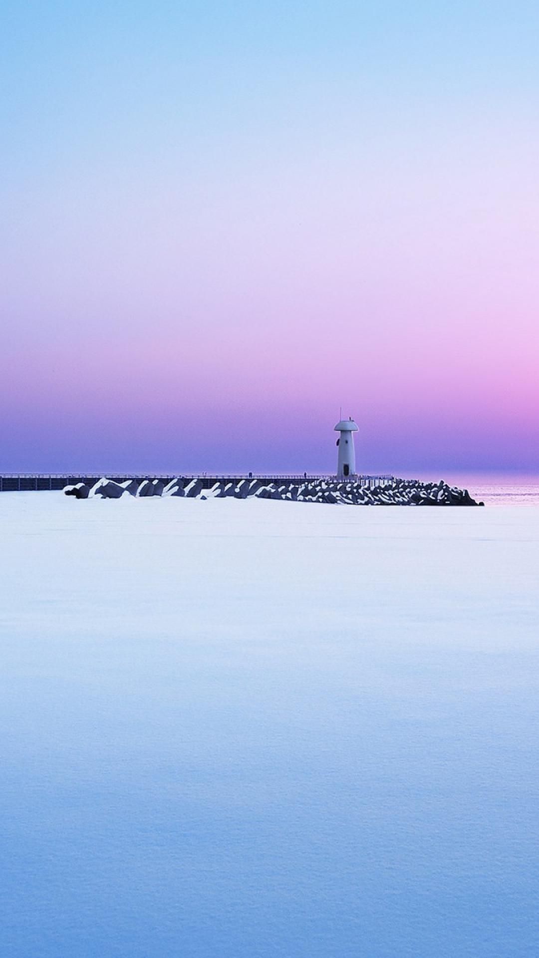 Winter Lighthouse Wallpaper Desktop