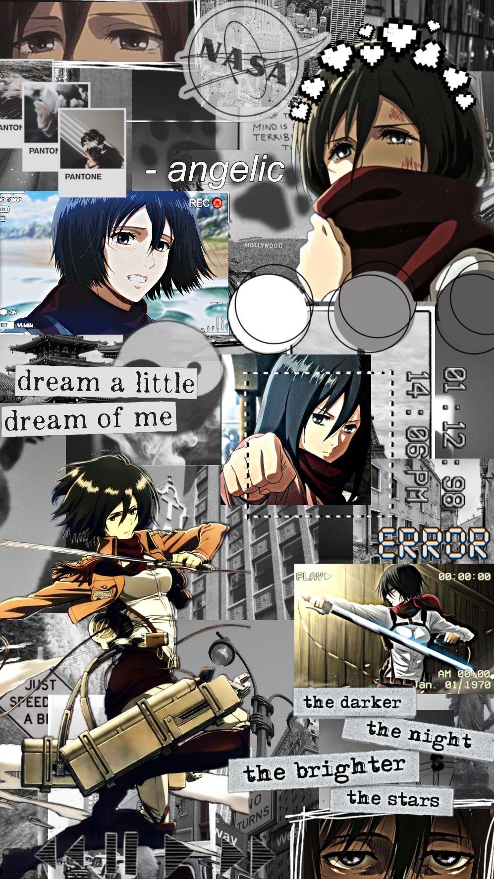Mikasa Ackerman aesthetic wallpaper. Ilustrasi lucu, Gambar karakter, Wallpaper anime