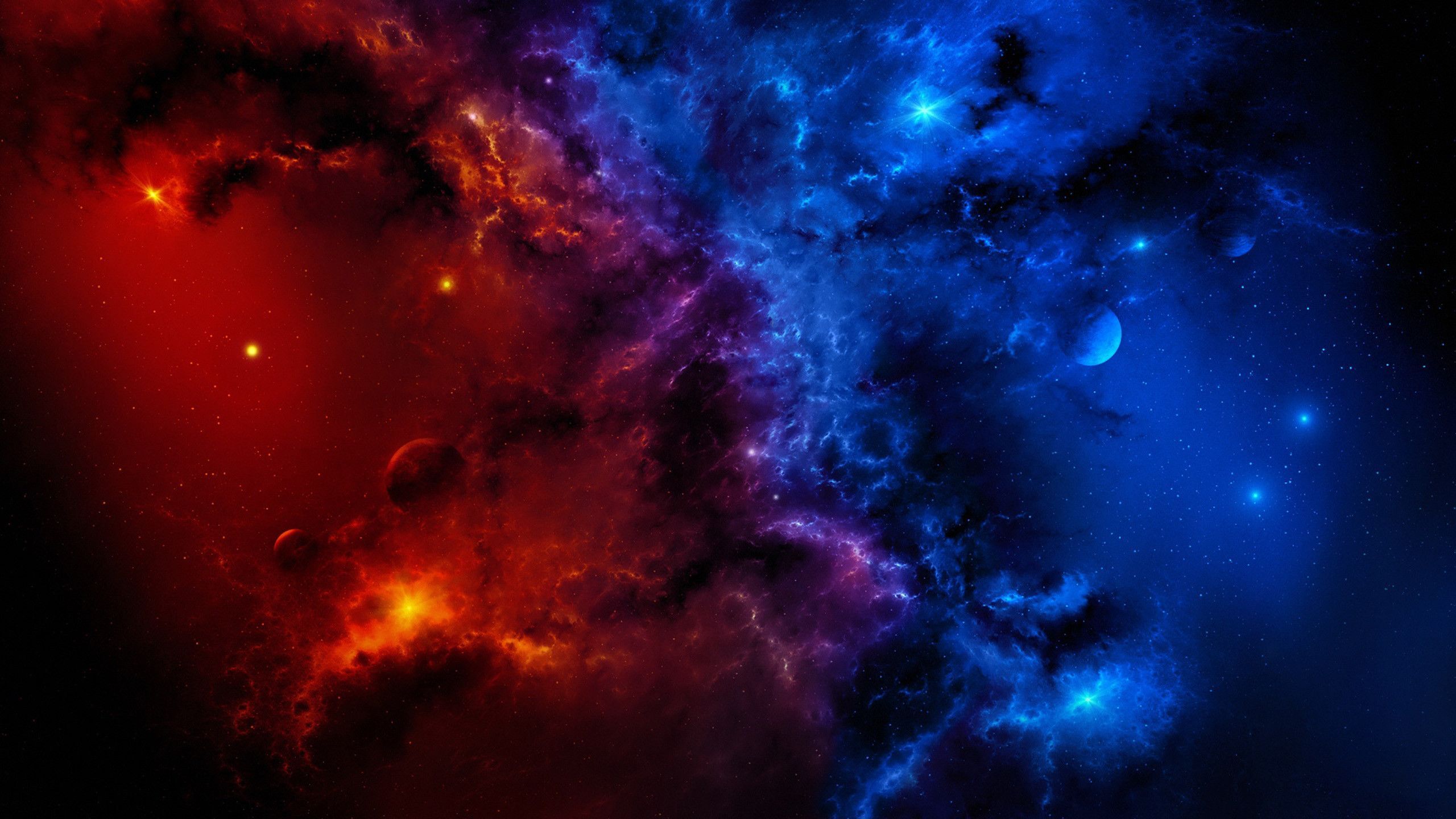 Red and Blue Galaxy Wallpapers on WallpaperDog