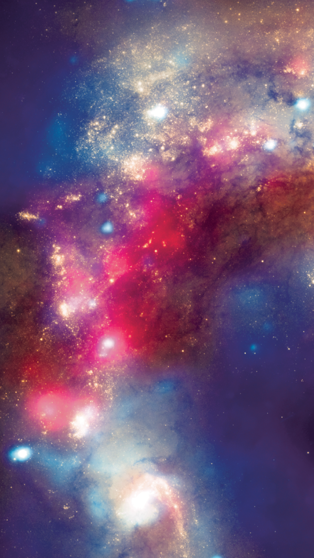 Red And Blue Galaxy Wallpaper HD