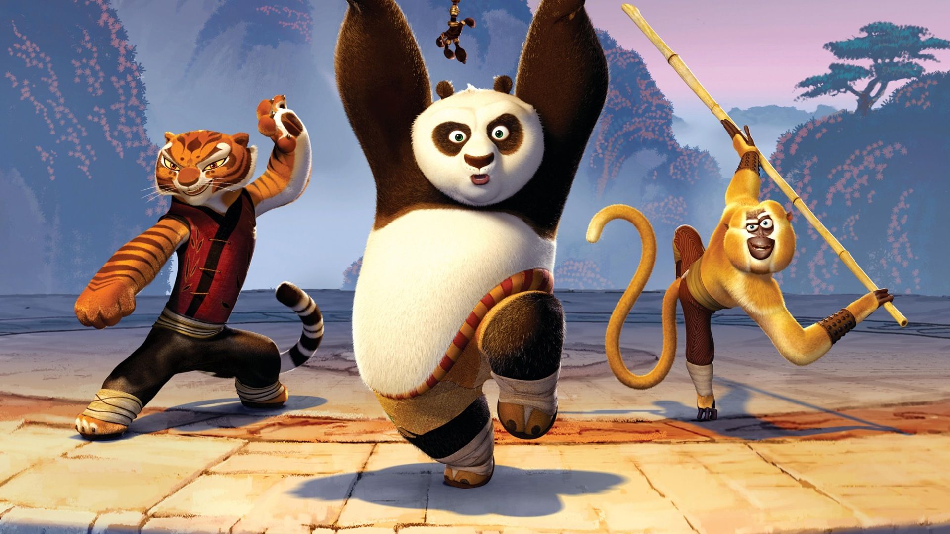Kung Fu Tigress Panda Monkey , 1920x1080. All For Desktop