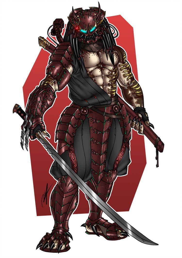 Commission Samurai Predator. Predator artwork, Predator art, Alien vs predator