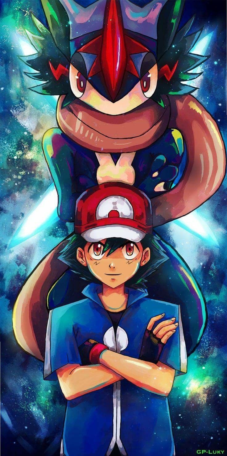 Ash greninja. Pokemon poster, Cute pokemon wallpaper, Cute pokemon