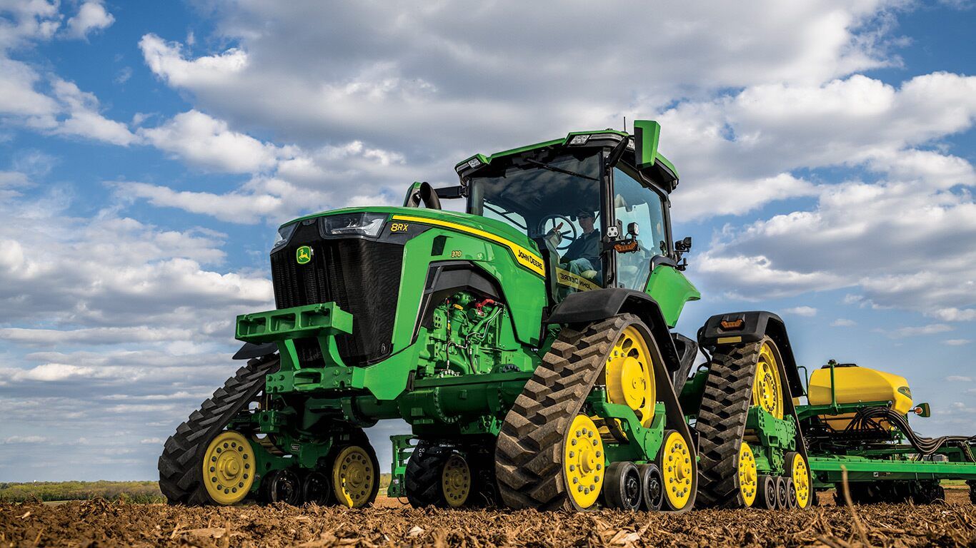 John Deere Introduces The 8RX Tractor, The Industry's First Fixed Frame Four Track Tractor Staying Power