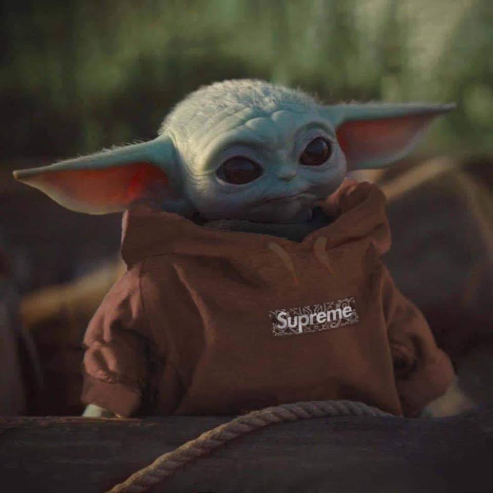 Supreme Baby Yoda wallpaper