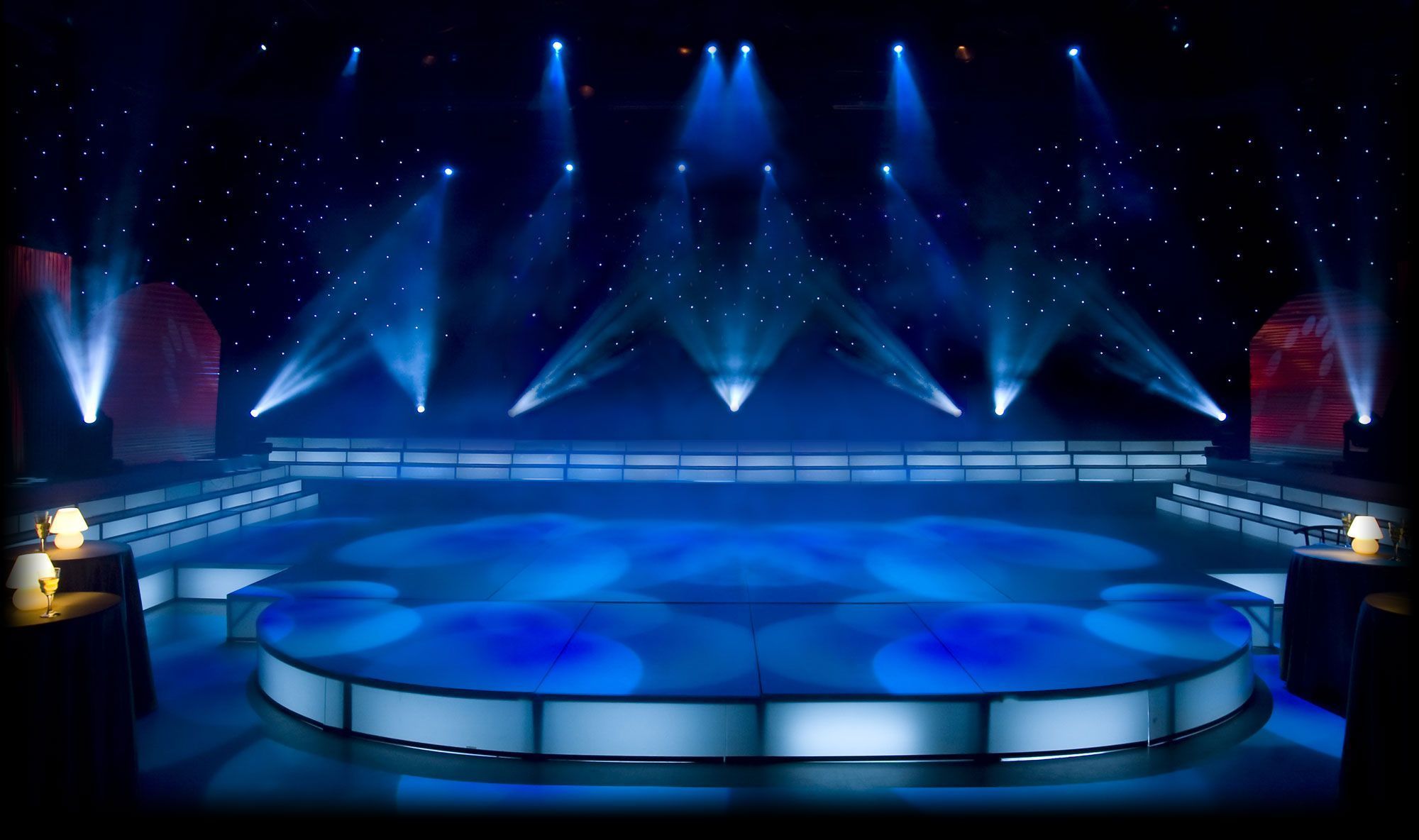 How Event Up Lighting Affects Your Guests. Stage Background, Concert Stage Design, Event Lighting