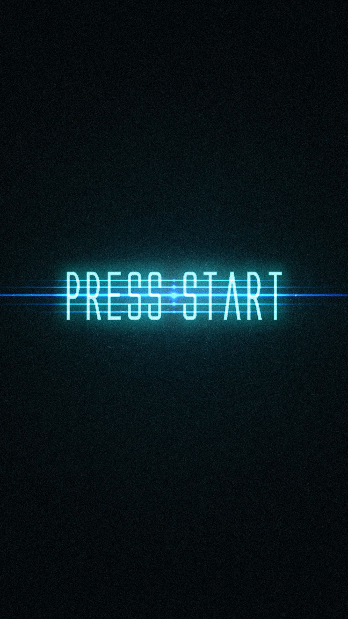 PRESS START Neon 4K Wallpaper