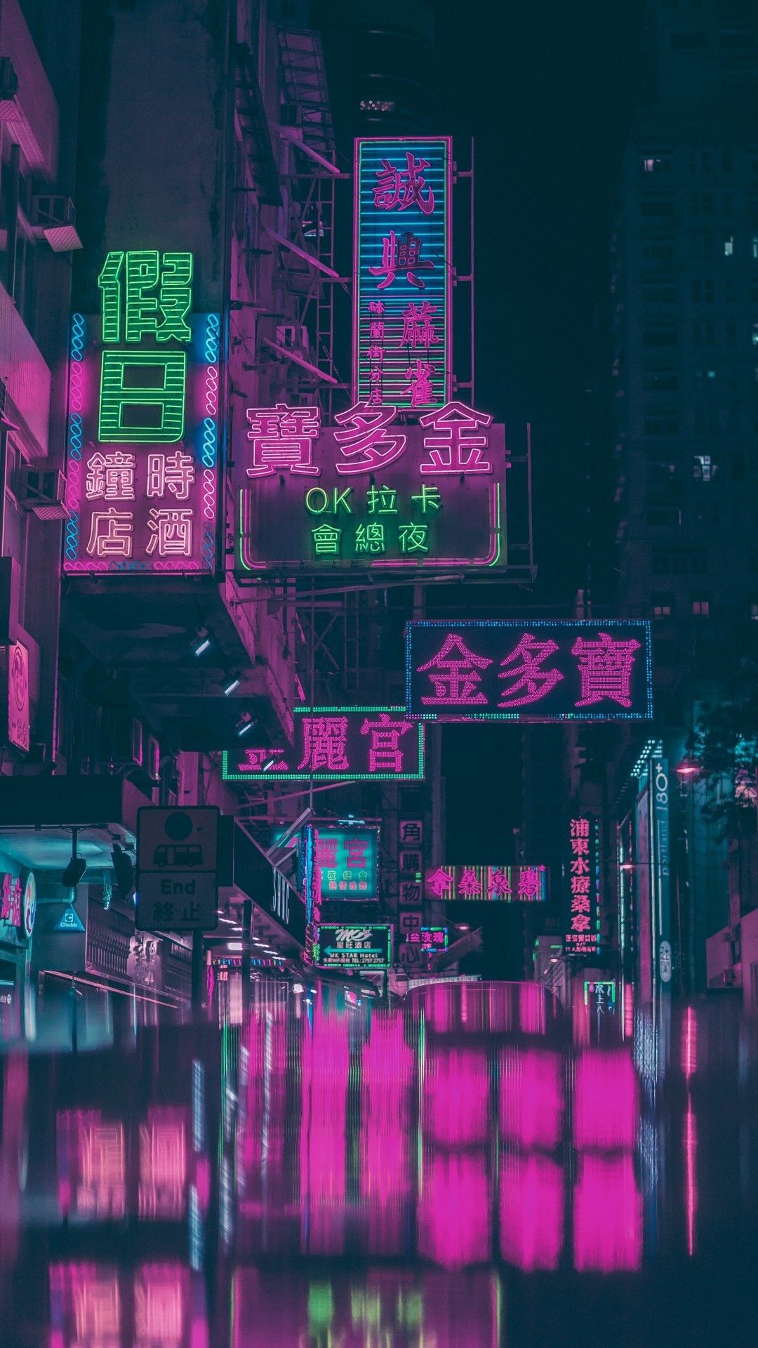 Hong Kong, Urban, Night, Shop Signs, Neon Lights, Buildings Lights HD Wallpaper