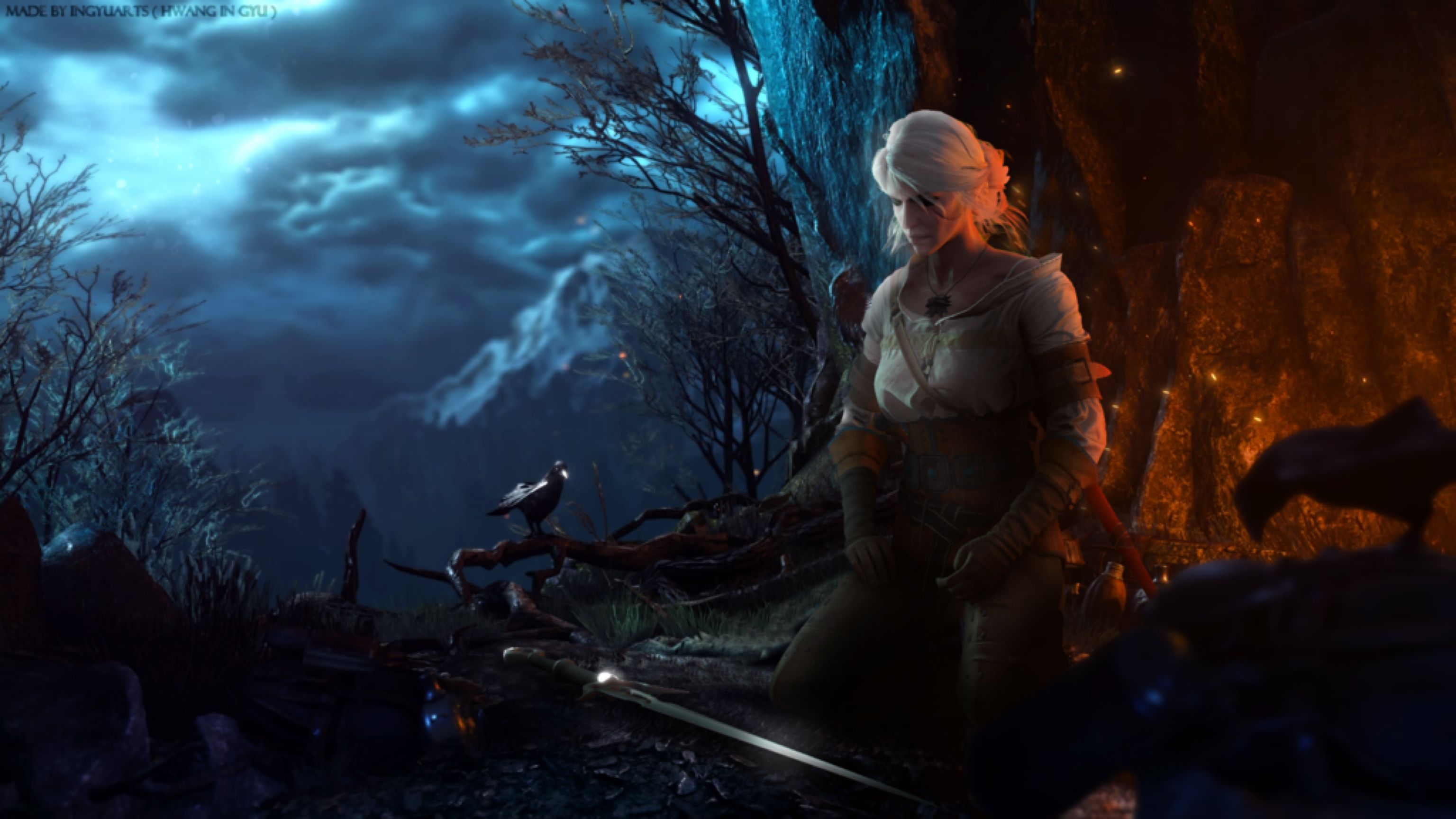 Ciri's Meditation. Gaming wallpaper, The witcher, The witcher game