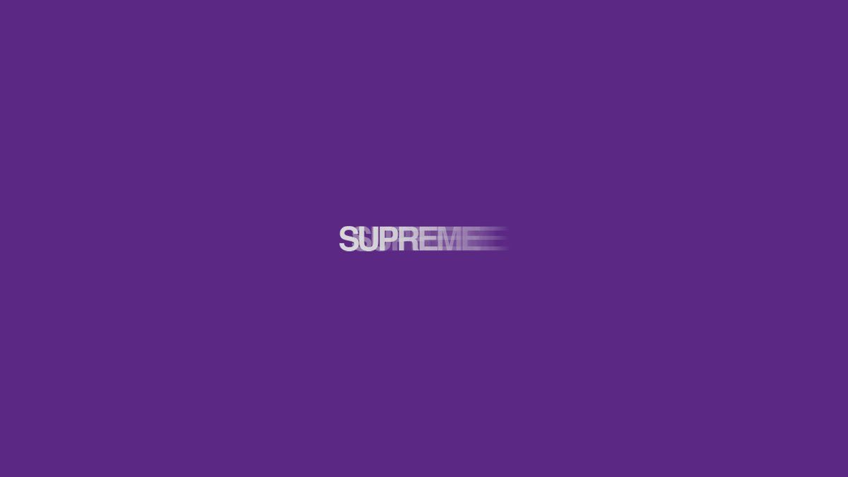 Supreme DROPS made some wallpaper with the Supreme Motion Logo