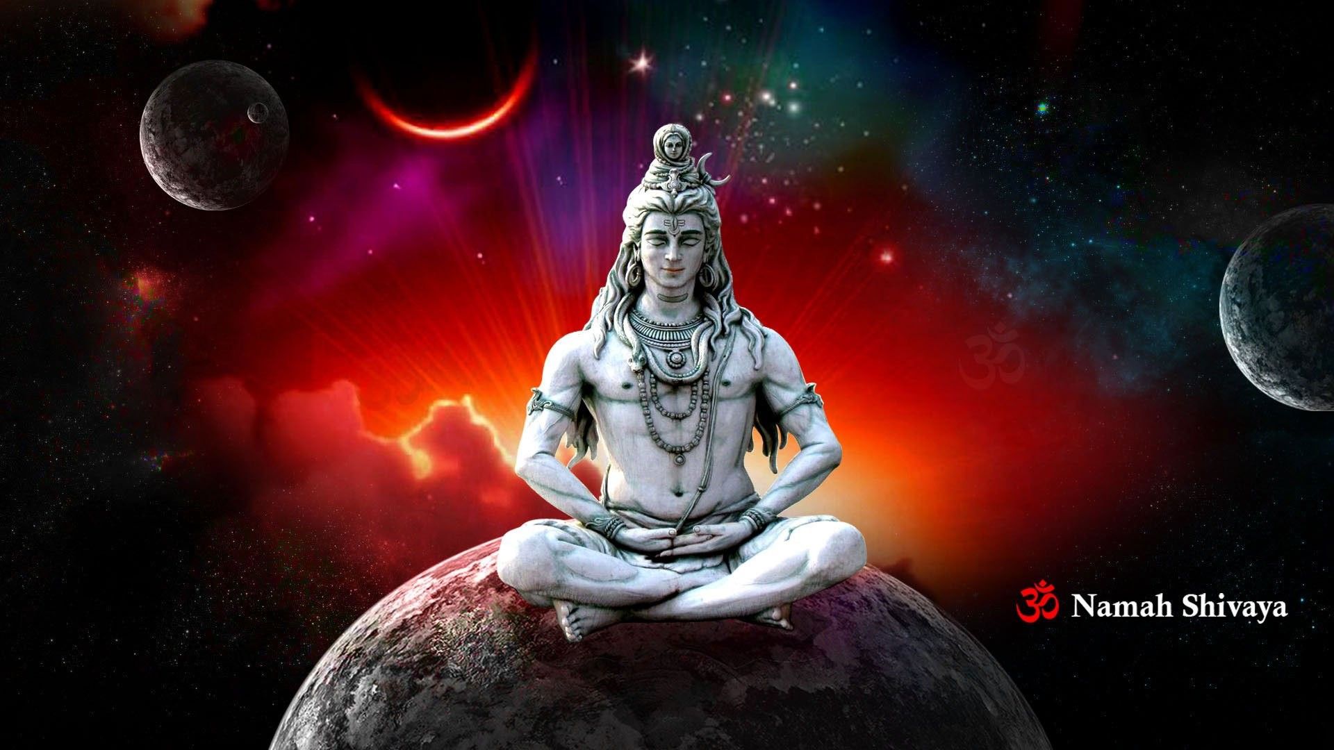 Lord Shiva In Rudra Avatar Animated Wallpaper Data Shiva In Meditation