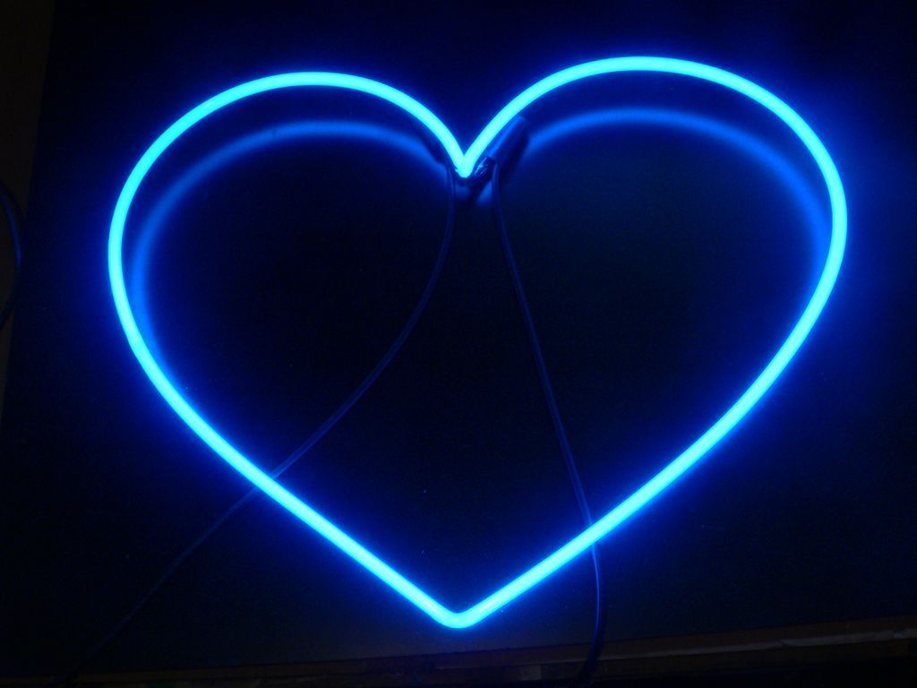 Blue Aesthetic Neon Wallpaper