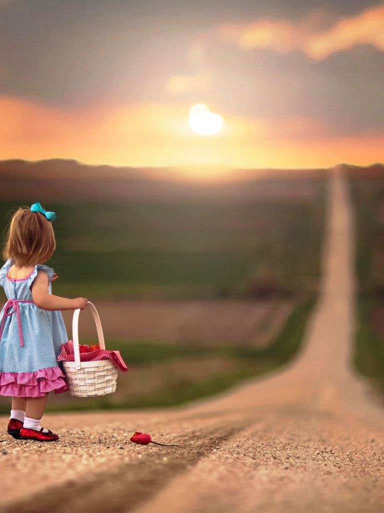 Free download Very small girl on the lonely road latest HD wallpaper [1920x1200] for your Desktop, Mobile & Tablet. Explore Image Of Latest Wallpaper. Free Wallpaper Picture, Picture For