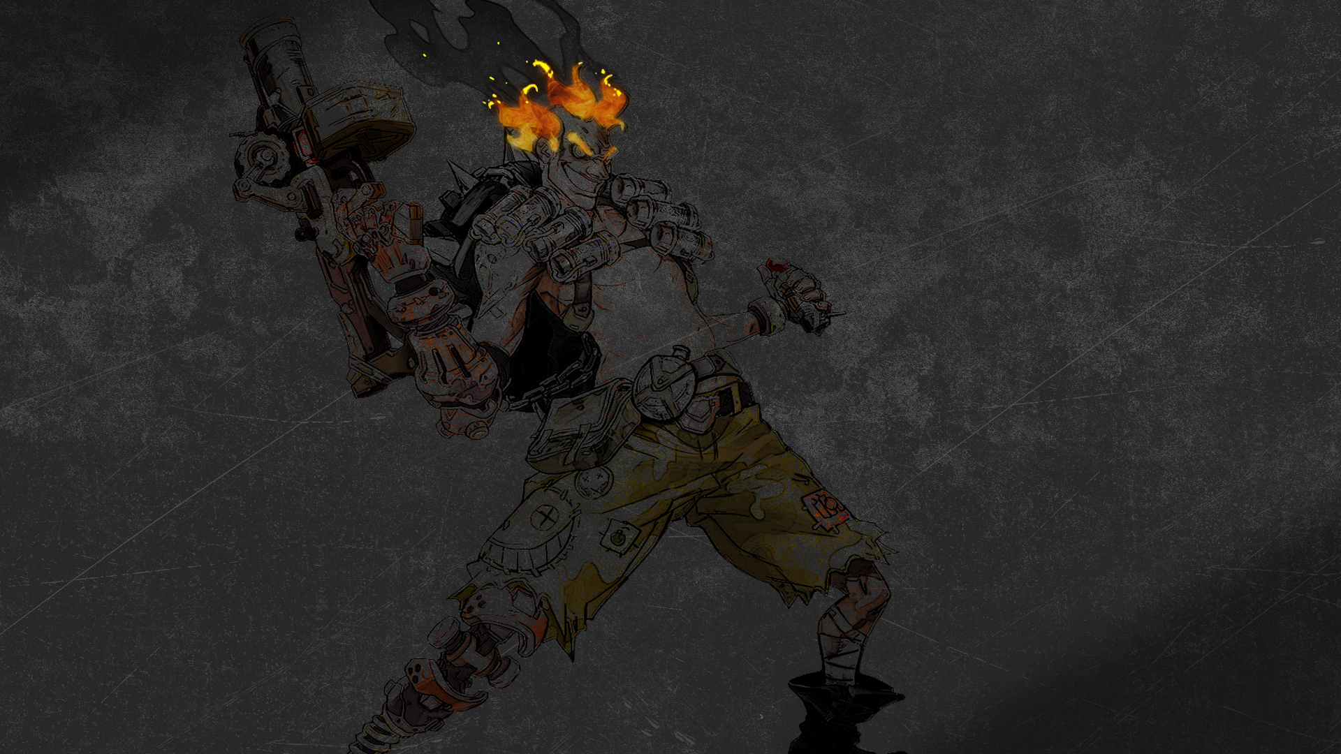 General 1920x1080 Overwatch dark Junkrat (Overwatch) Junkrat. Wallpaper, Desktop wallpaper, High quality wallpaper