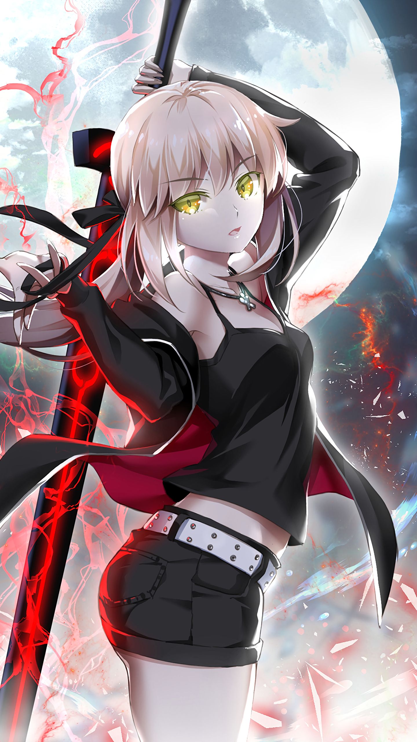 Hd Anime Wallpaper Dark Girl With Sword Wallpaper & Background Download