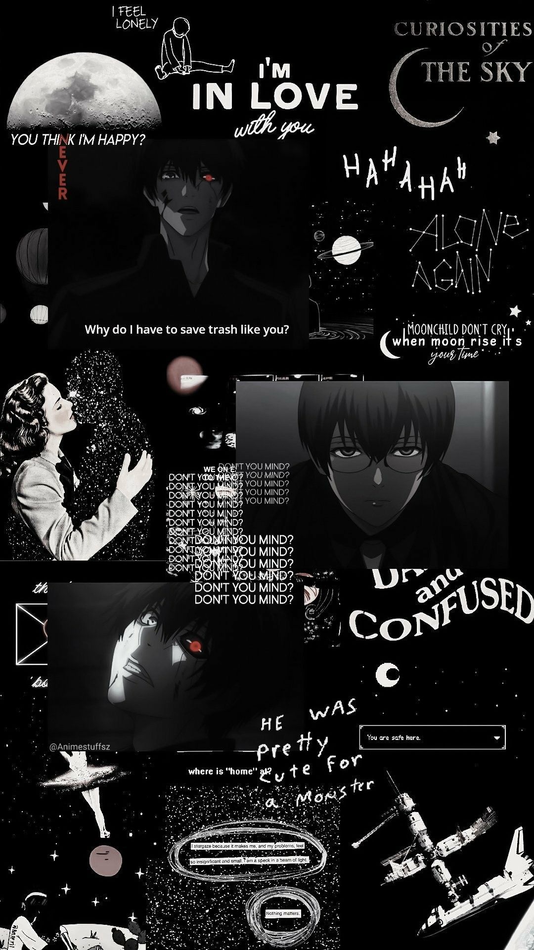 Black Anime Wallpaper