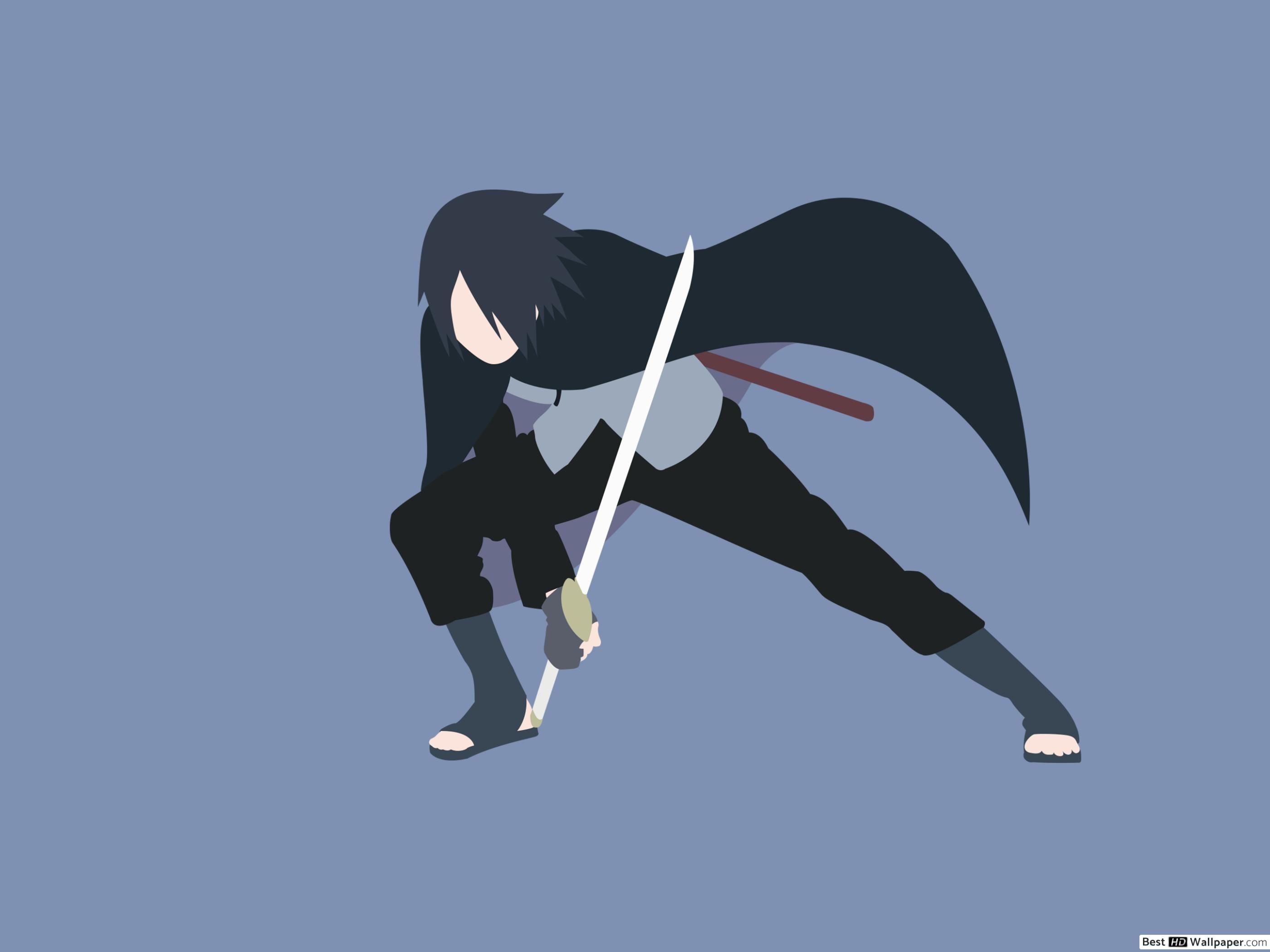 Sasuke Uchiha Minimalist Wallpapers Wallpaper Cave