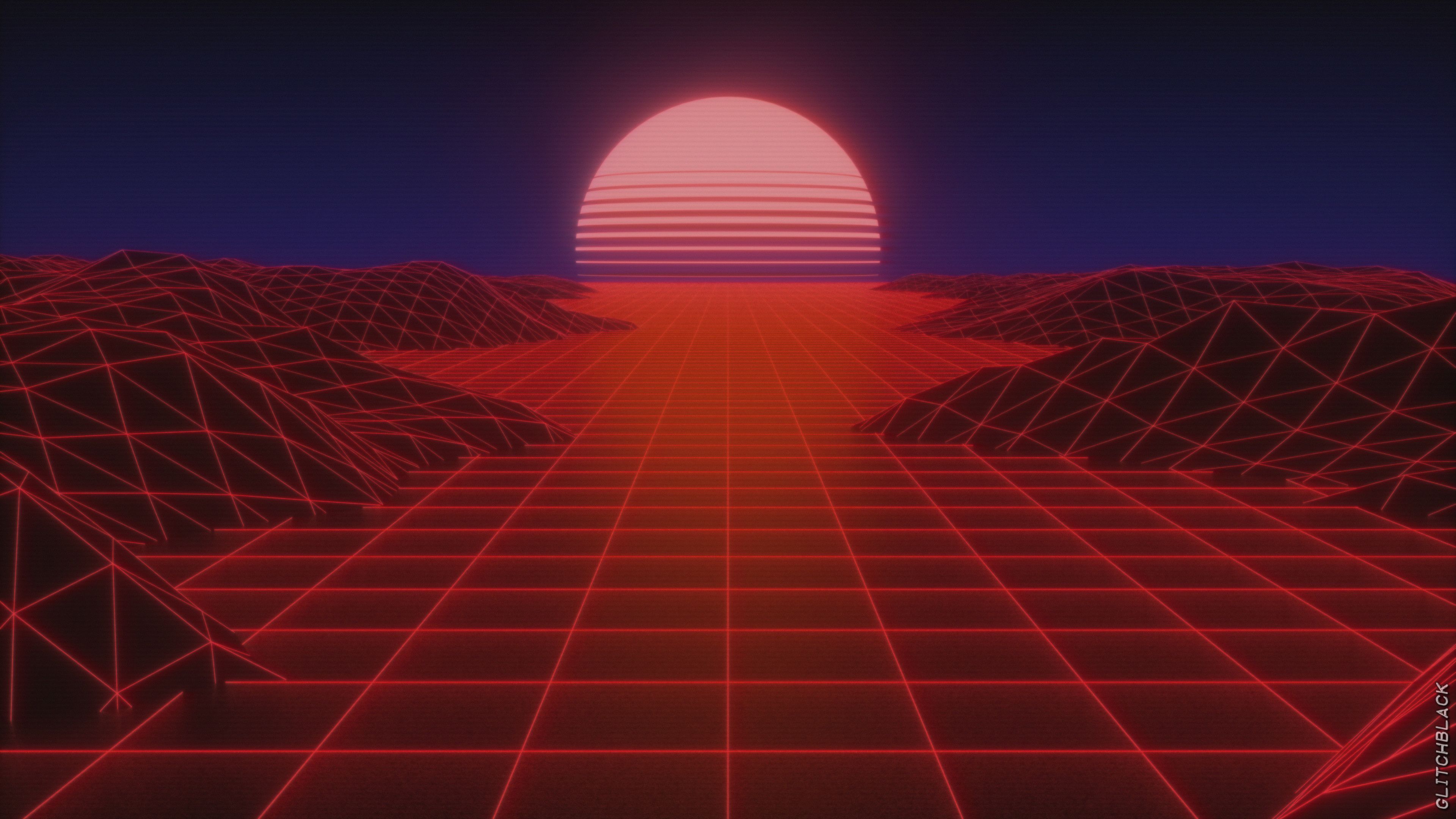 L A N D S C A P E by Glitch Black [4K Wallpaper]Art. Glitch wallpaper, Aesthetic wallpaper, Synthwave