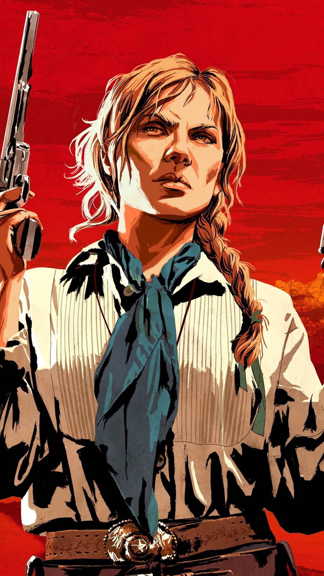 iPhone Wallpaper Red Dead Redemption Guns