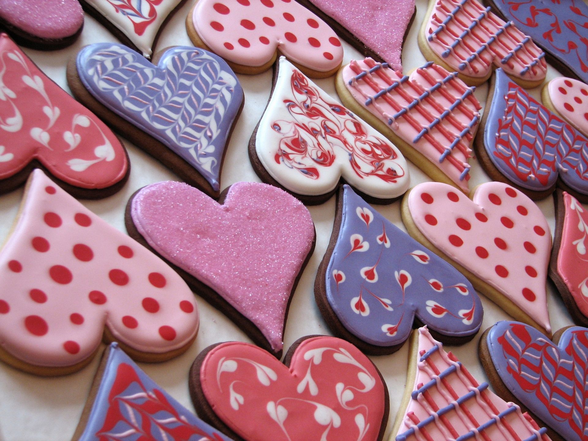 Cookies heart colorful valentine&;s day wallpaperx1440