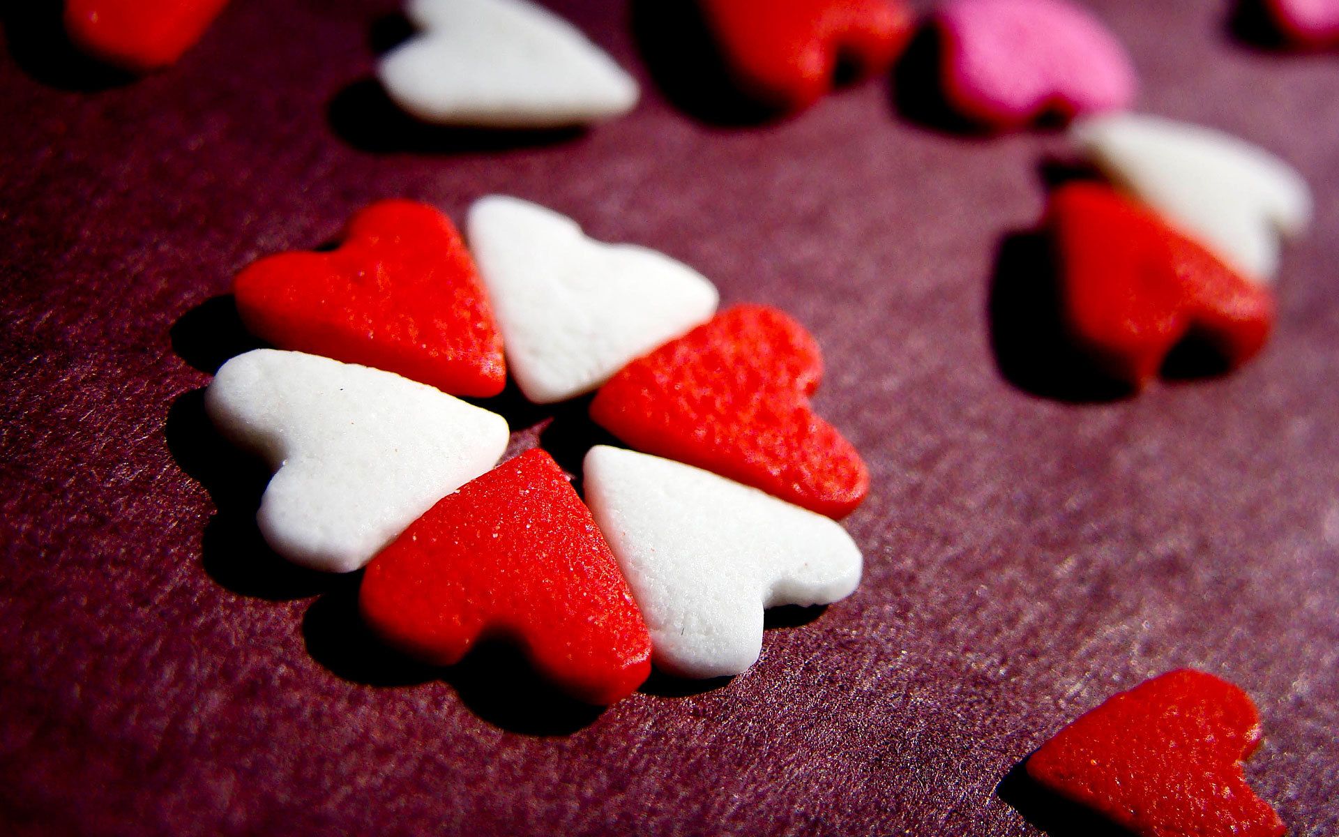 Heart cookies for Valentine's Day February 14 Desktop wallpaper 1280x800