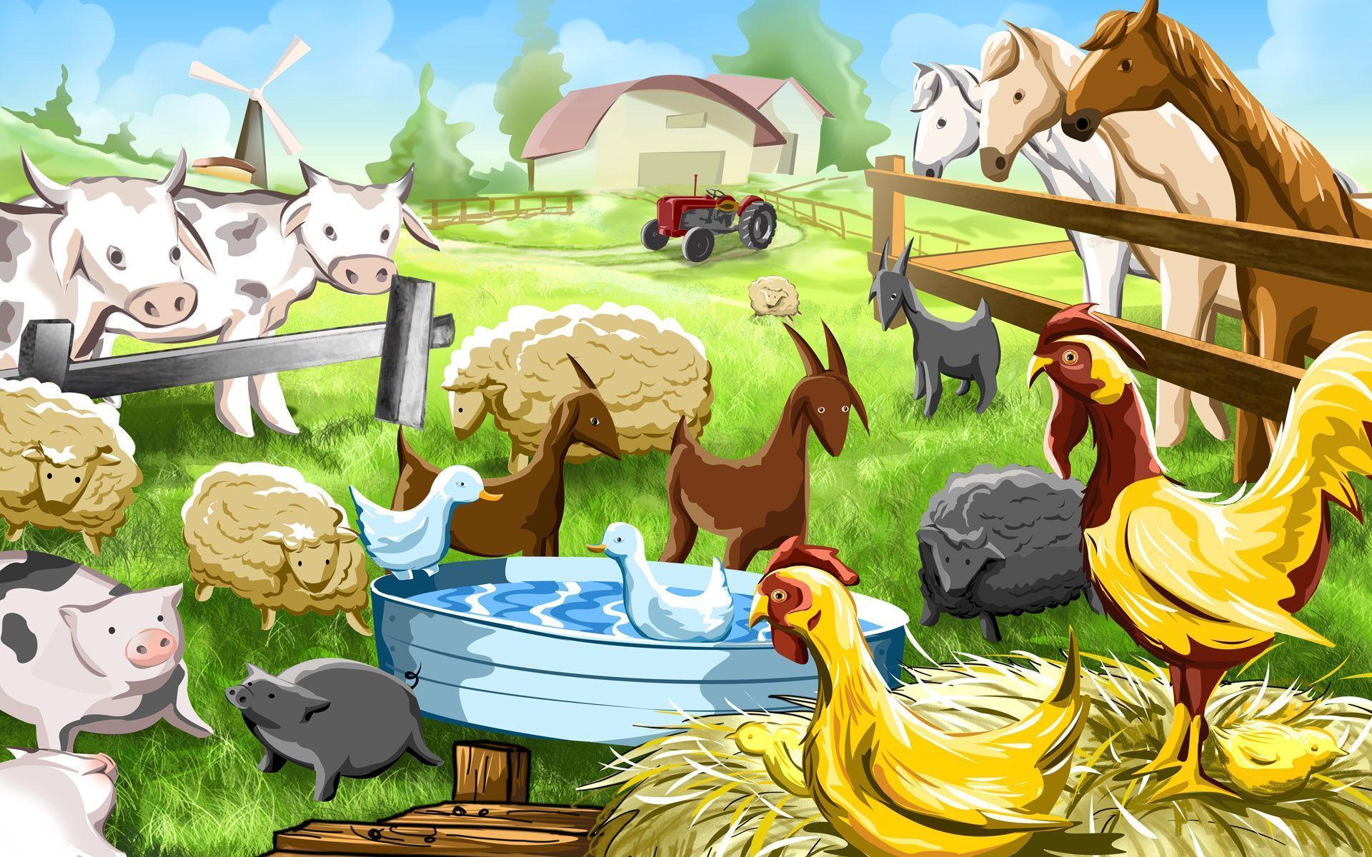 Farm animals wallpaper. Farm animals .ca