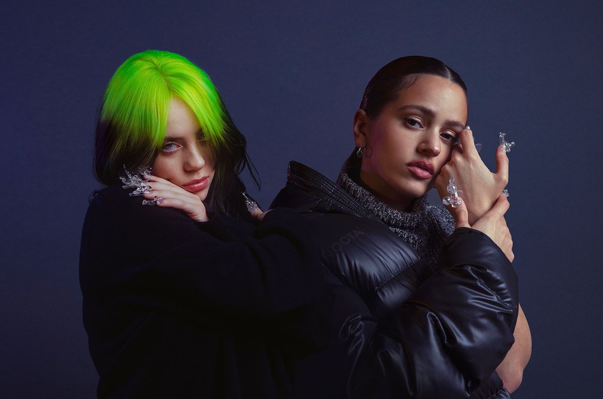 Rosalia and Billie Eilish Lo Vas A Olvidar wallpaper