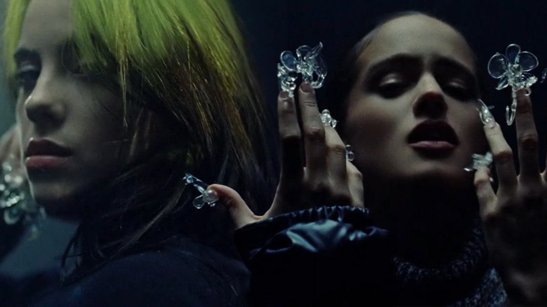 Rosalia and Billie Eilish Lo Vas A Olvidar wallpaper