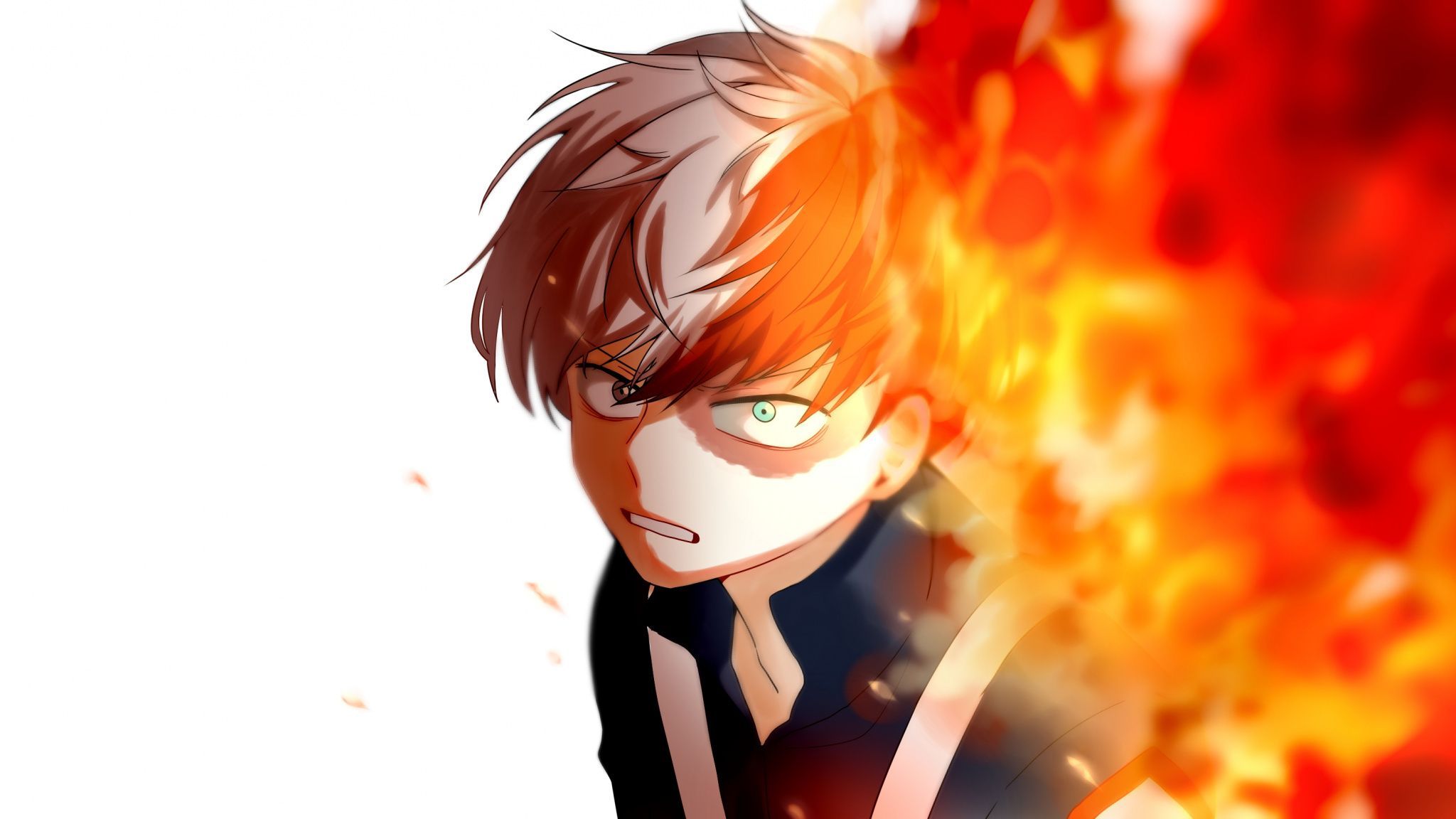 Fire Anime Wallpaper Free 2048X1152 Fire Anime Background