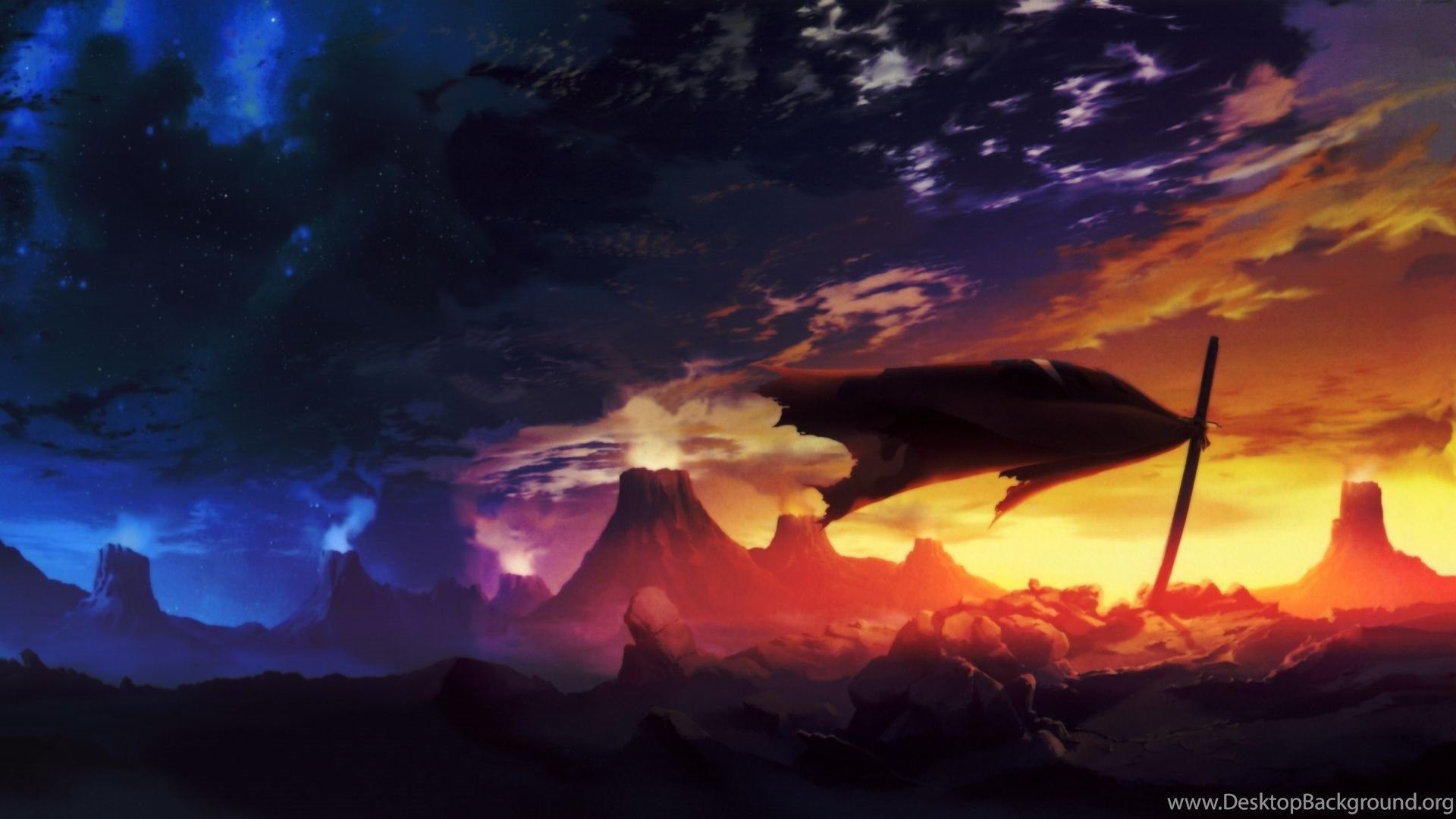 Anime Scenery HD Wallpaper Desktop Background