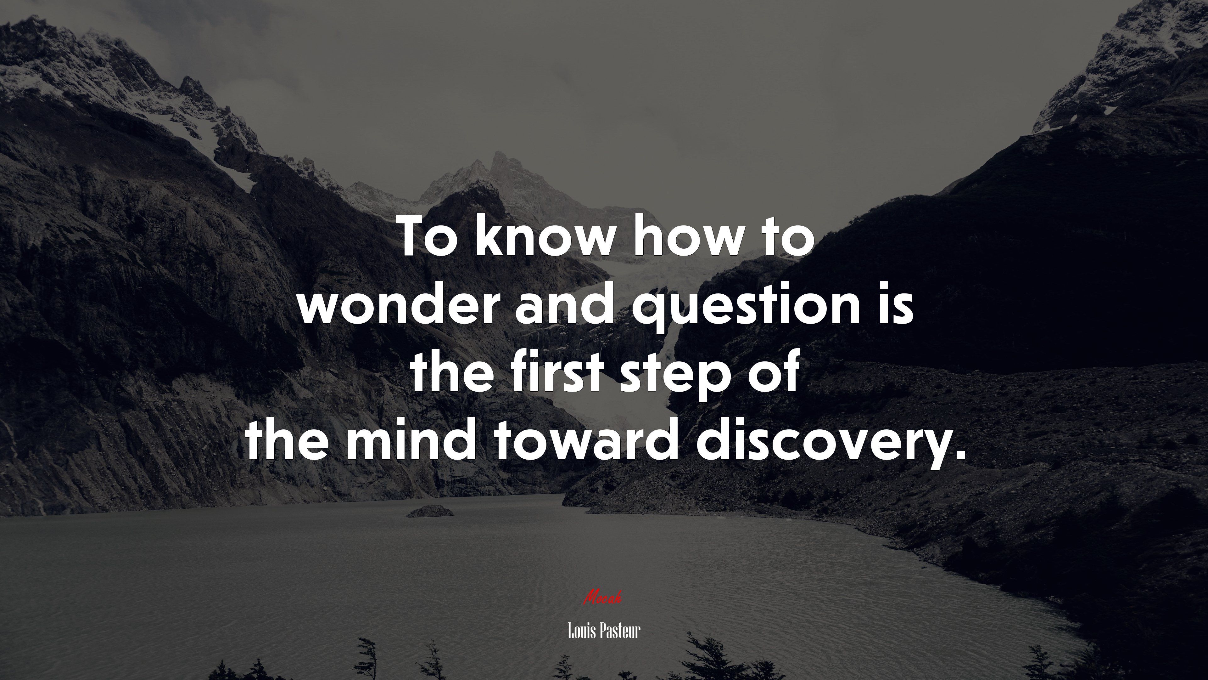 Chance favors the prepared mind. Louis Pasteur quote, 4k wallpaper