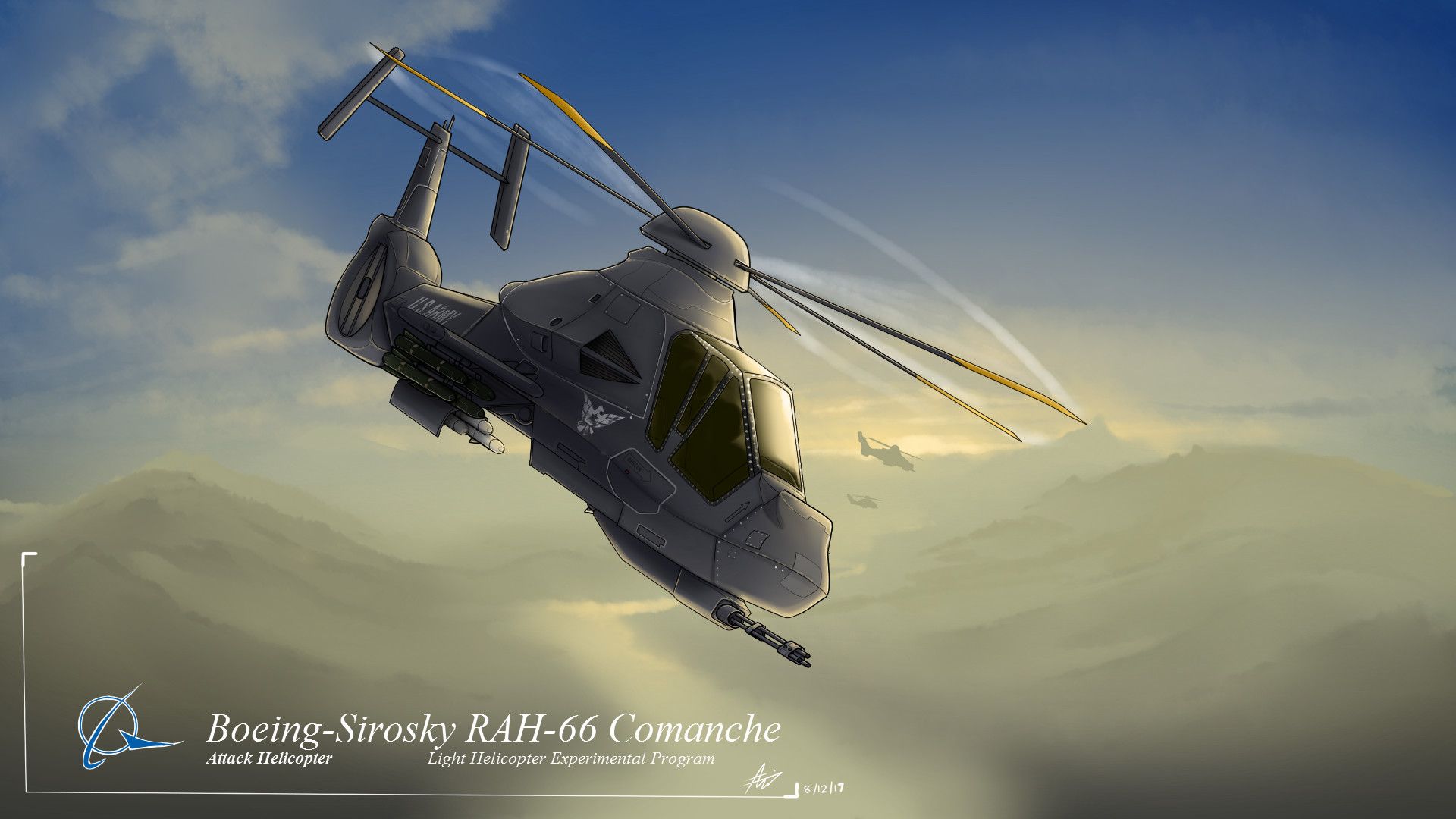 Aidil Azri Shamsuddin 66 Comanche Helicopter