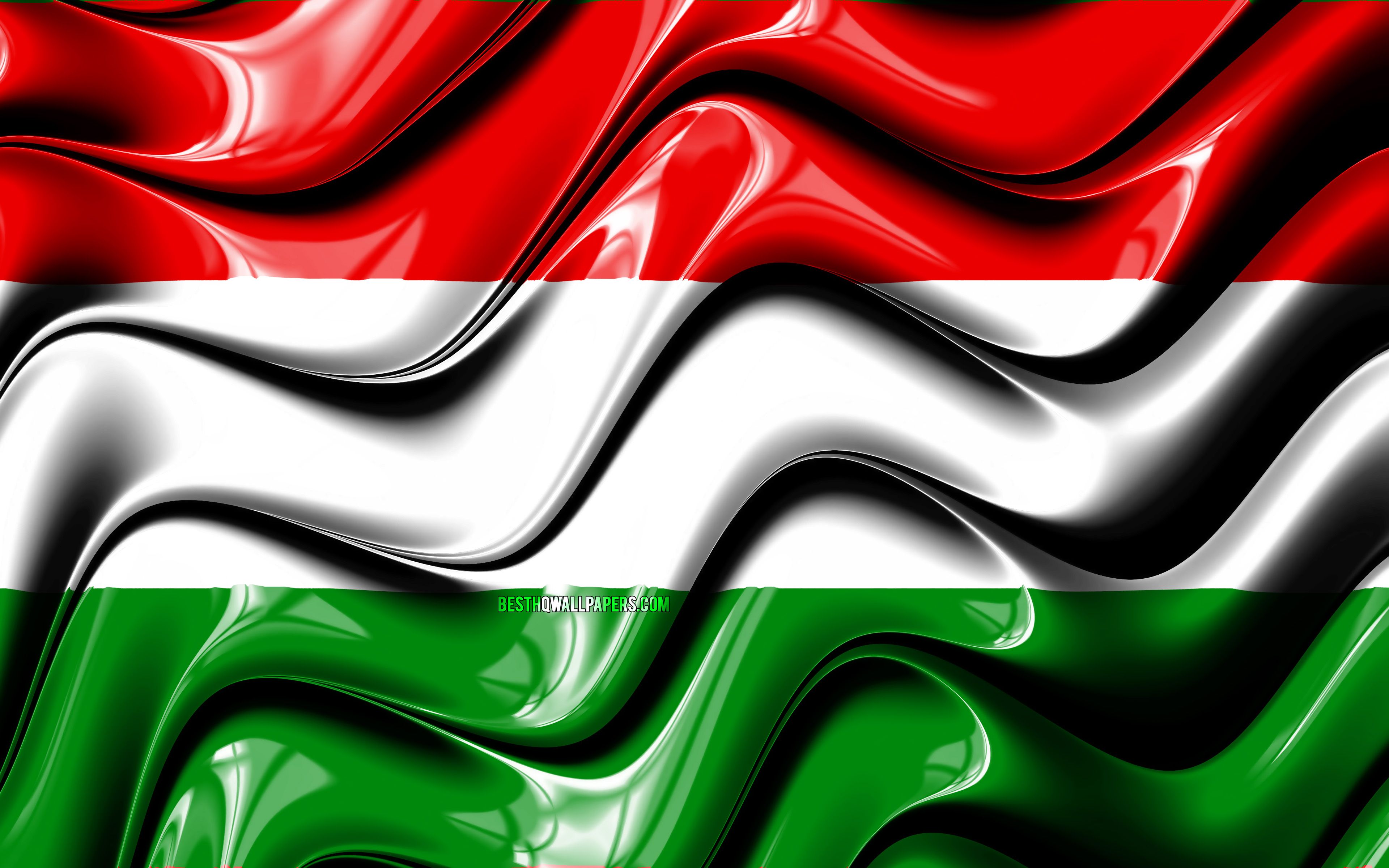 Download wallpaper Hungarian flag, 4k, Europe, national symbols, Flag of Hungary, 3D art, Hungary, European countries, Hungary 3D flag for desktop with resolution 3840x2400. High Quality HD picture wallpaper
