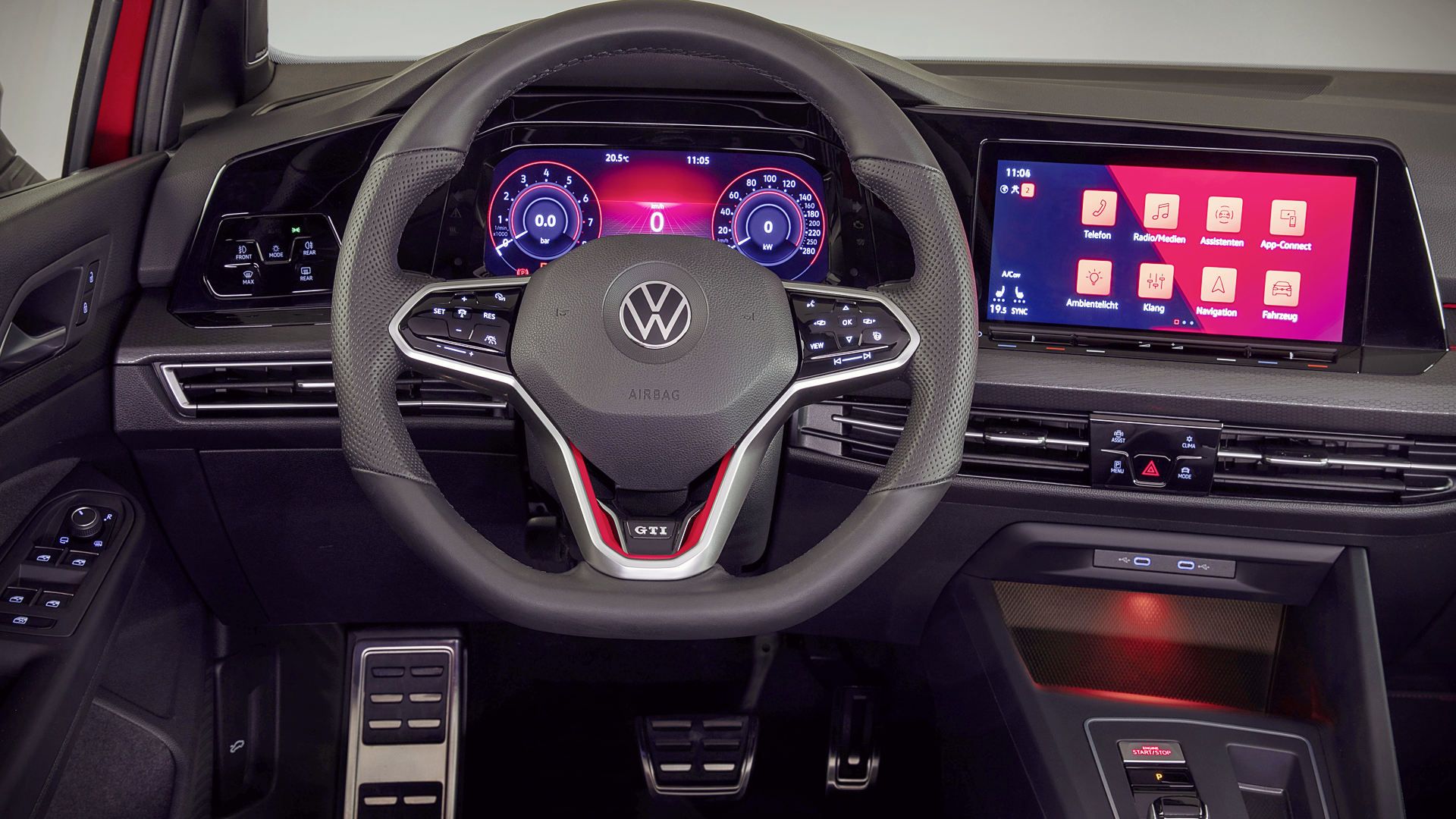 Volkswagen Golf GTI Interior Wallpaper HD