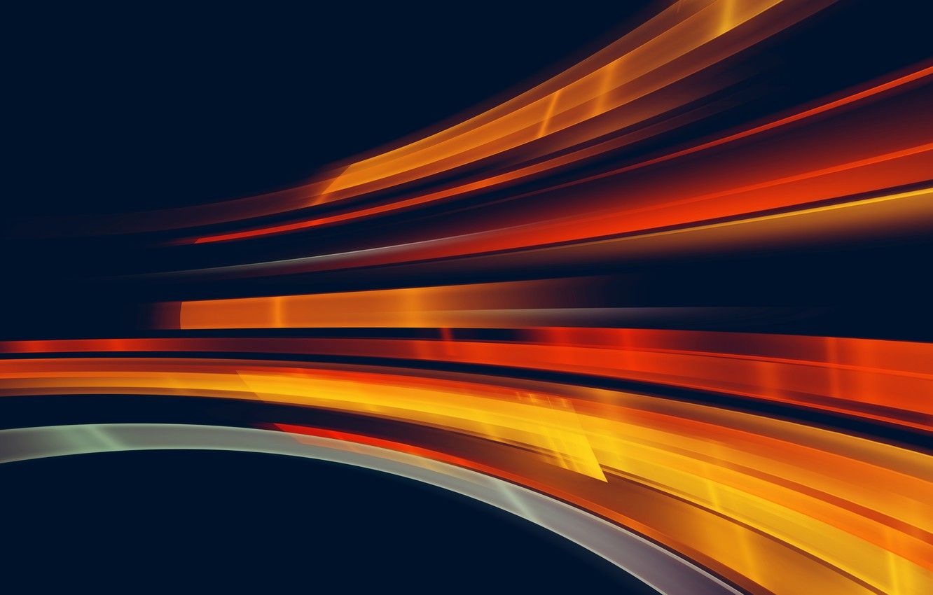 Wallpaper light, movement, light, orange, motion image for desktop, section рендеринг