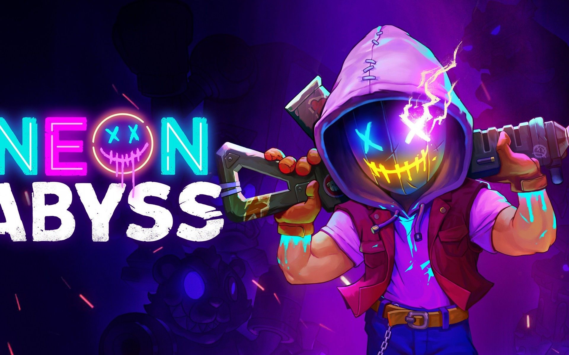 Neon Abyss 4K Wallpaper, PlayStation 4, Xbox One, Nintendo Switch, PC Games, 2020 Games, Games
