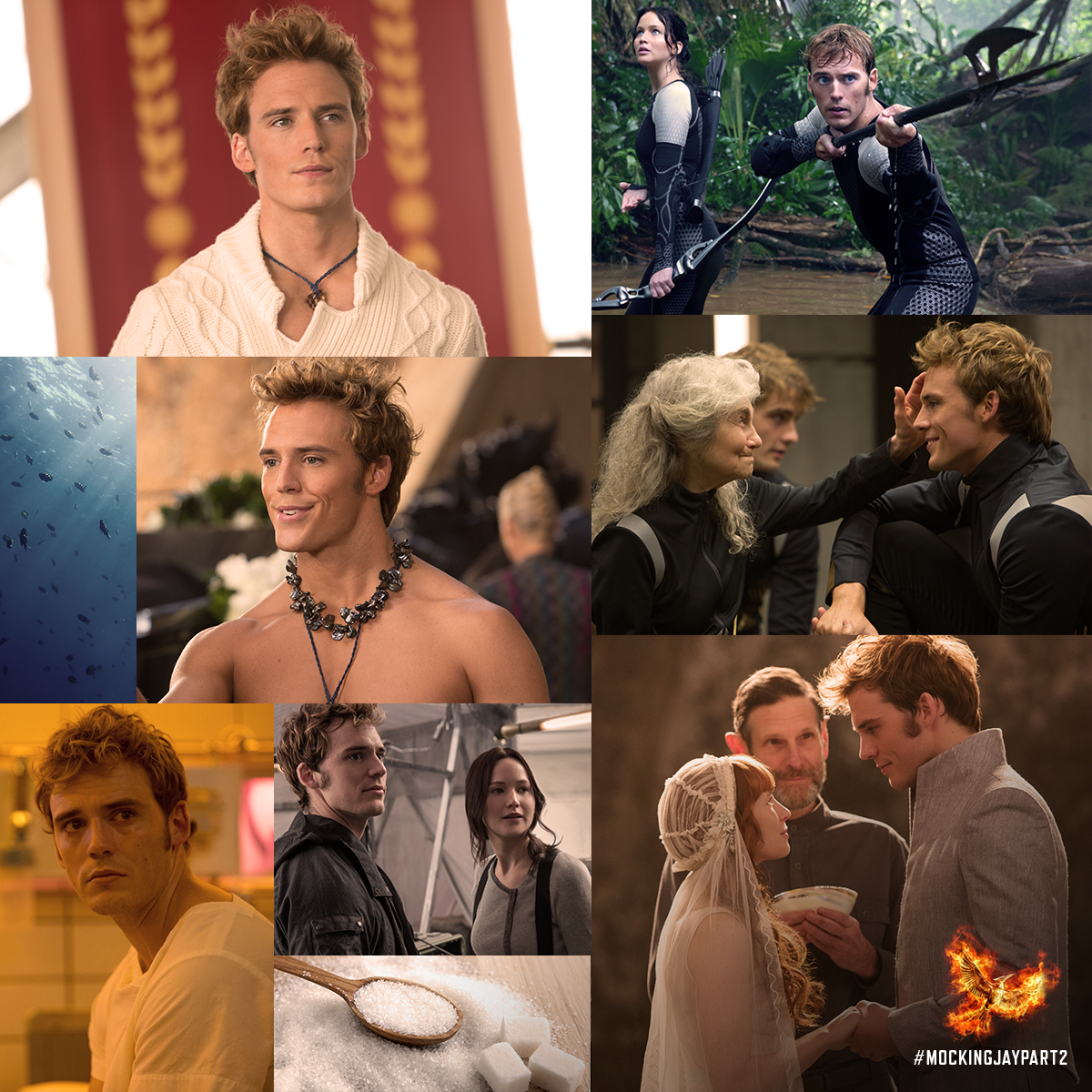 From a confident victor to a thoughtful friend. Finnick Odair. #MockingjayPart2. Hunger games, Hunger games finnick, Hunger games merchandise