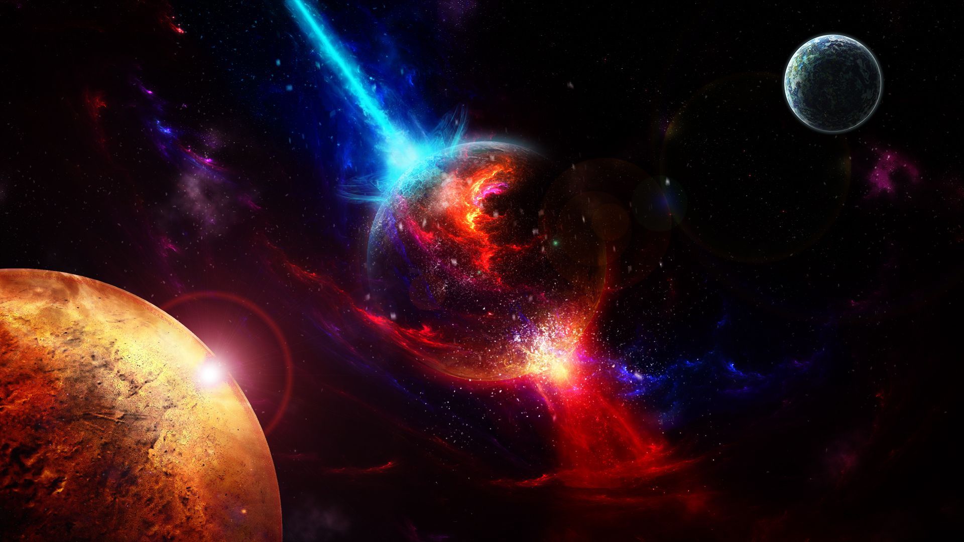 Planet exploding HD wallpaper. Wallpaper space, Space art, Space planets