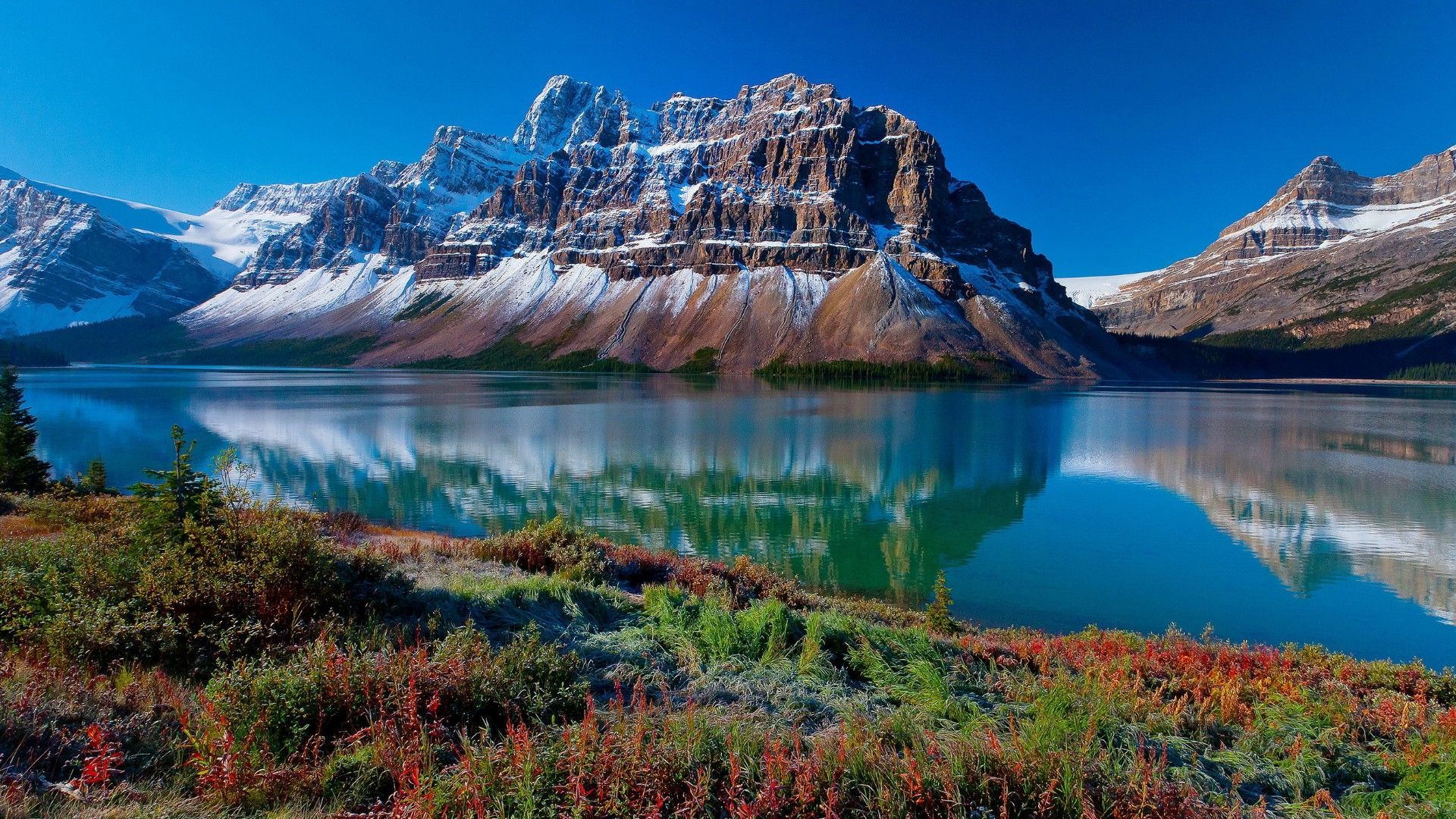 Bow Lake is a small lake in western Alberta, Canada. It is located on the Bow River, in the Canadian. Beautiful landscape wallpaper, Beautiful landscapes, Scenery