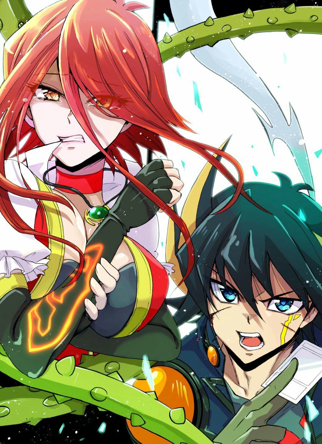 Akiza / Yusei. Romantic anime, Anime, Anime characters