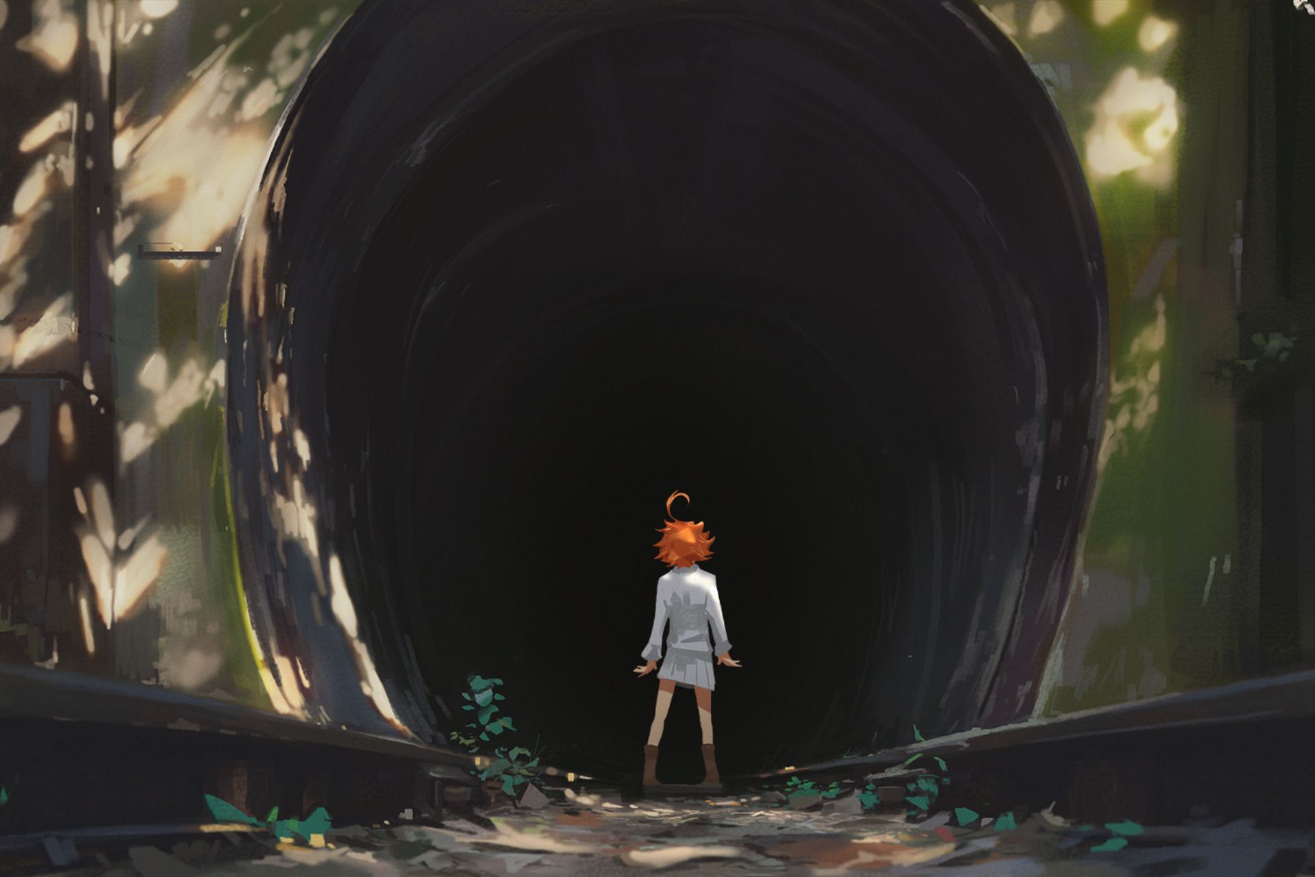 Wallpaper Anime, Emma, The Promised Neverland, TPN background